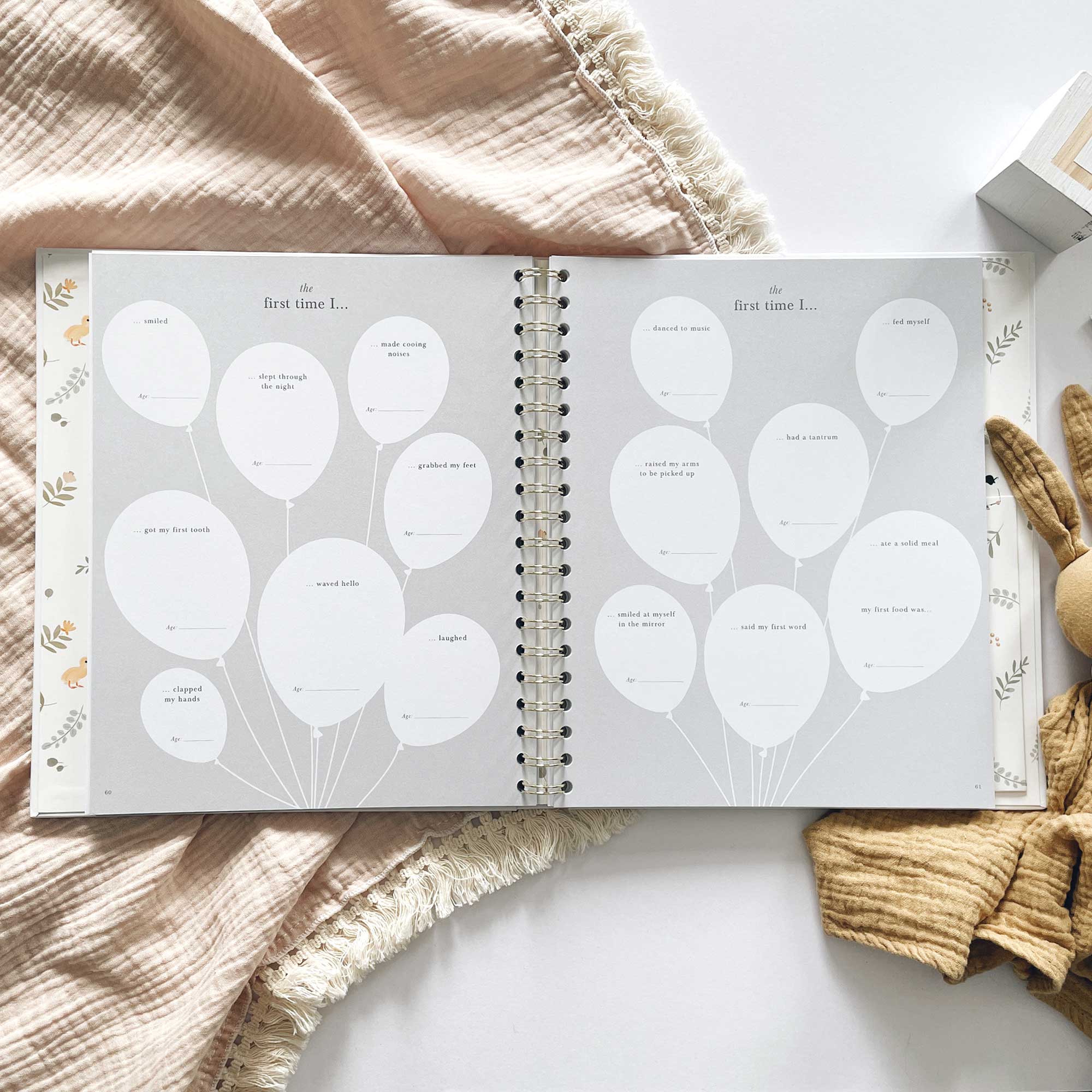 My Baby Book (Animals) Luxury Keepsake Memory Book