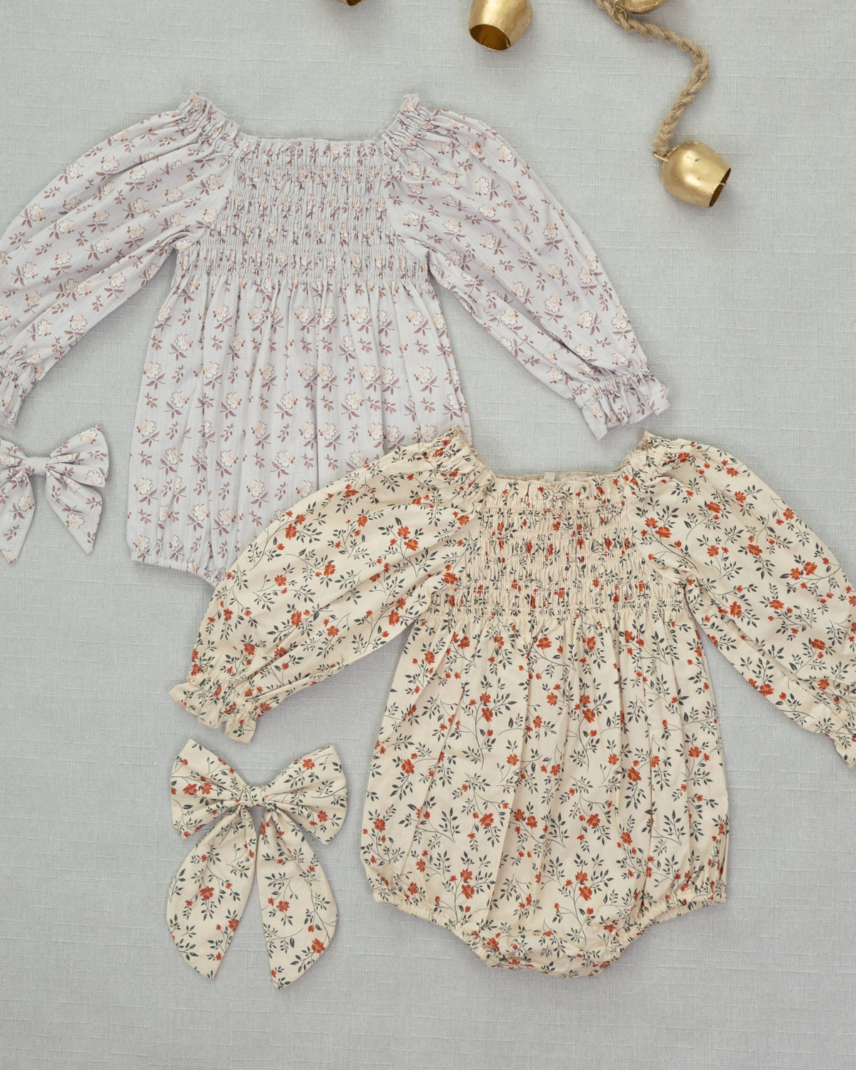 Autumn Romper Holly Vines - Natural