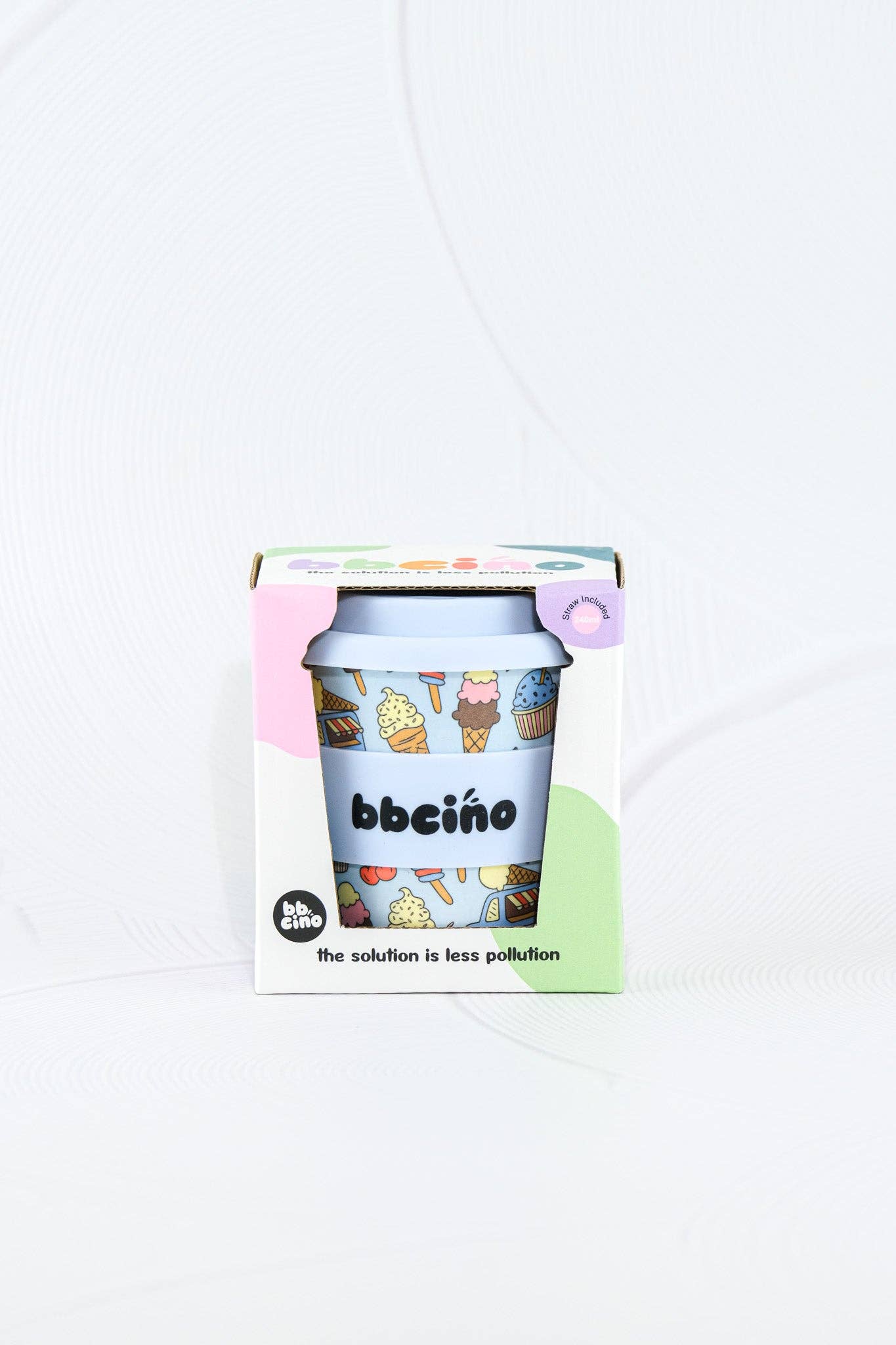 Scoops in Blue Kids Keep Cup - 240ml (STRAW INCLUDED)