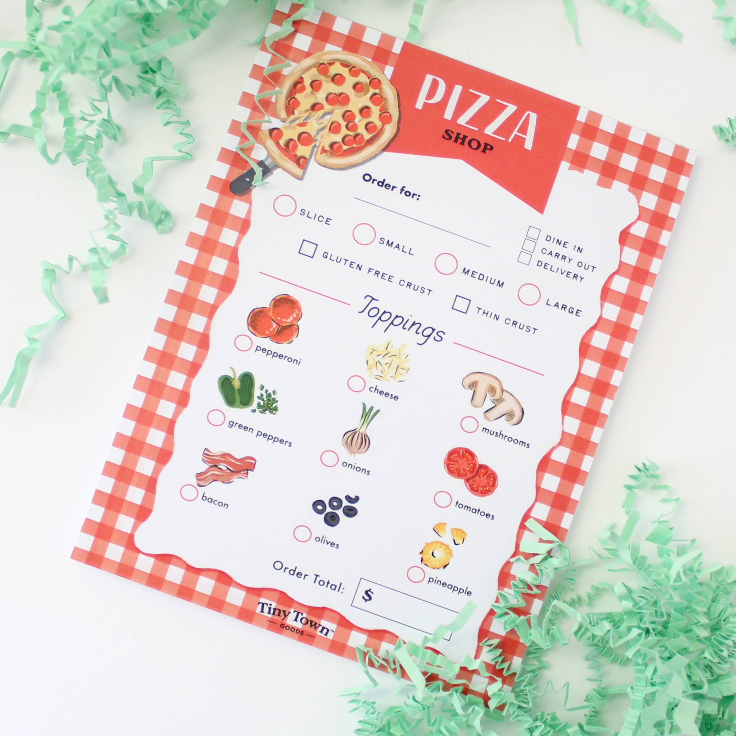 Tiny Town™ Play Notepad - Pizza Shop