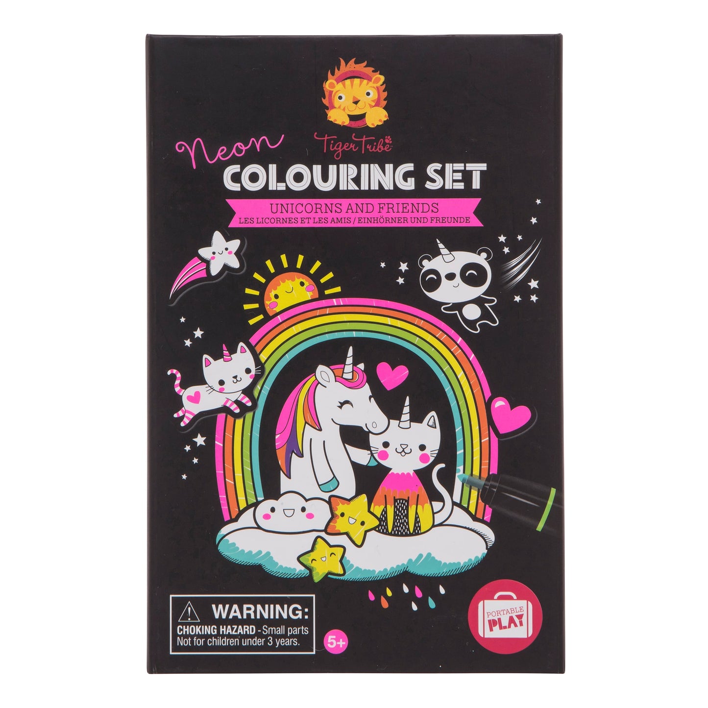 UNICORN & FRIEND – NEON COLORING SET