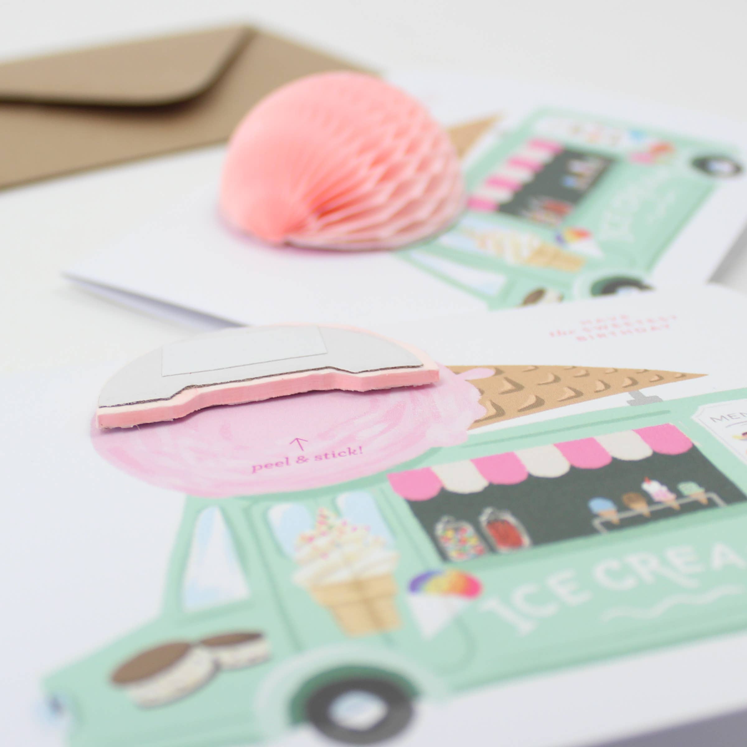 Pop-up Card - Ice Cream Truck Birthday