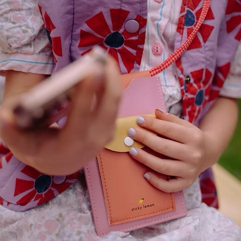 Phone Pouch Lemon Tree - Rosebay Pink