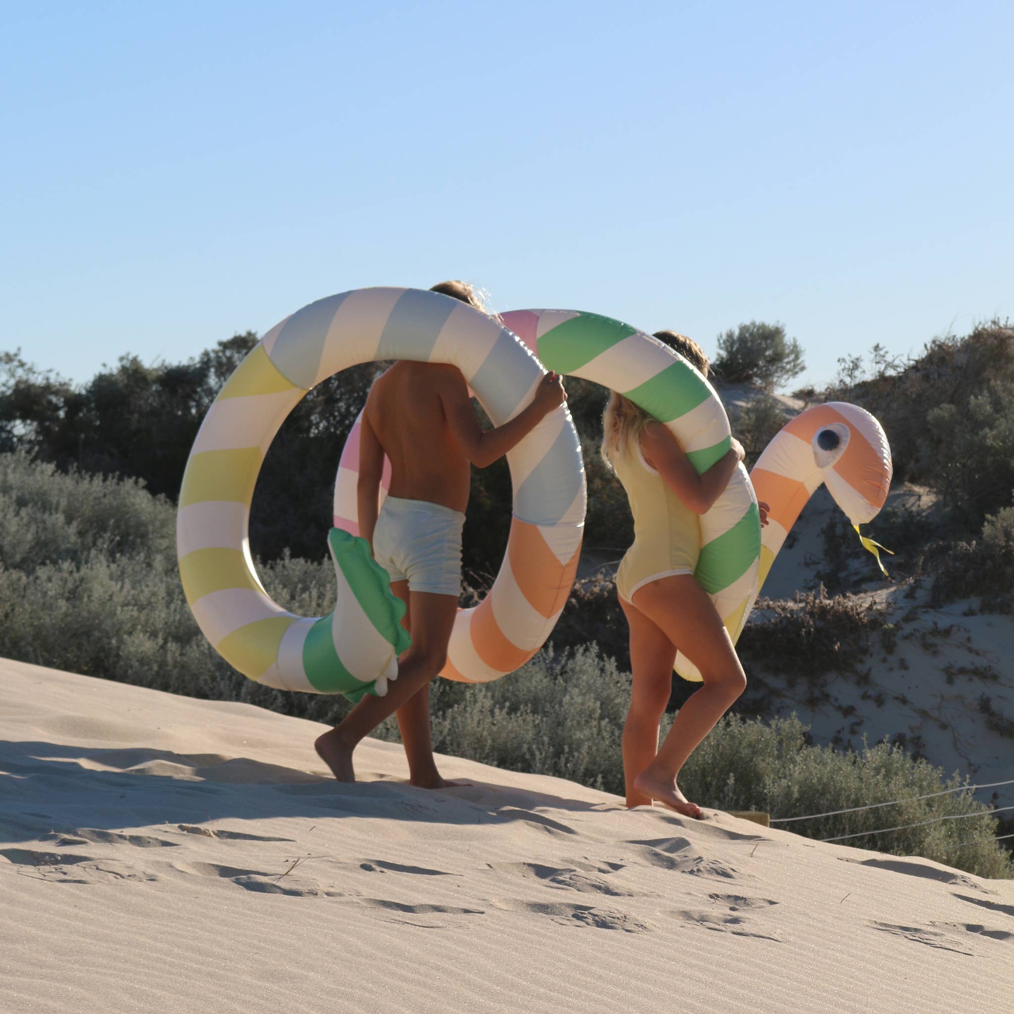 Giant Inflatable Noodle Poolside Sorbet Stripe
