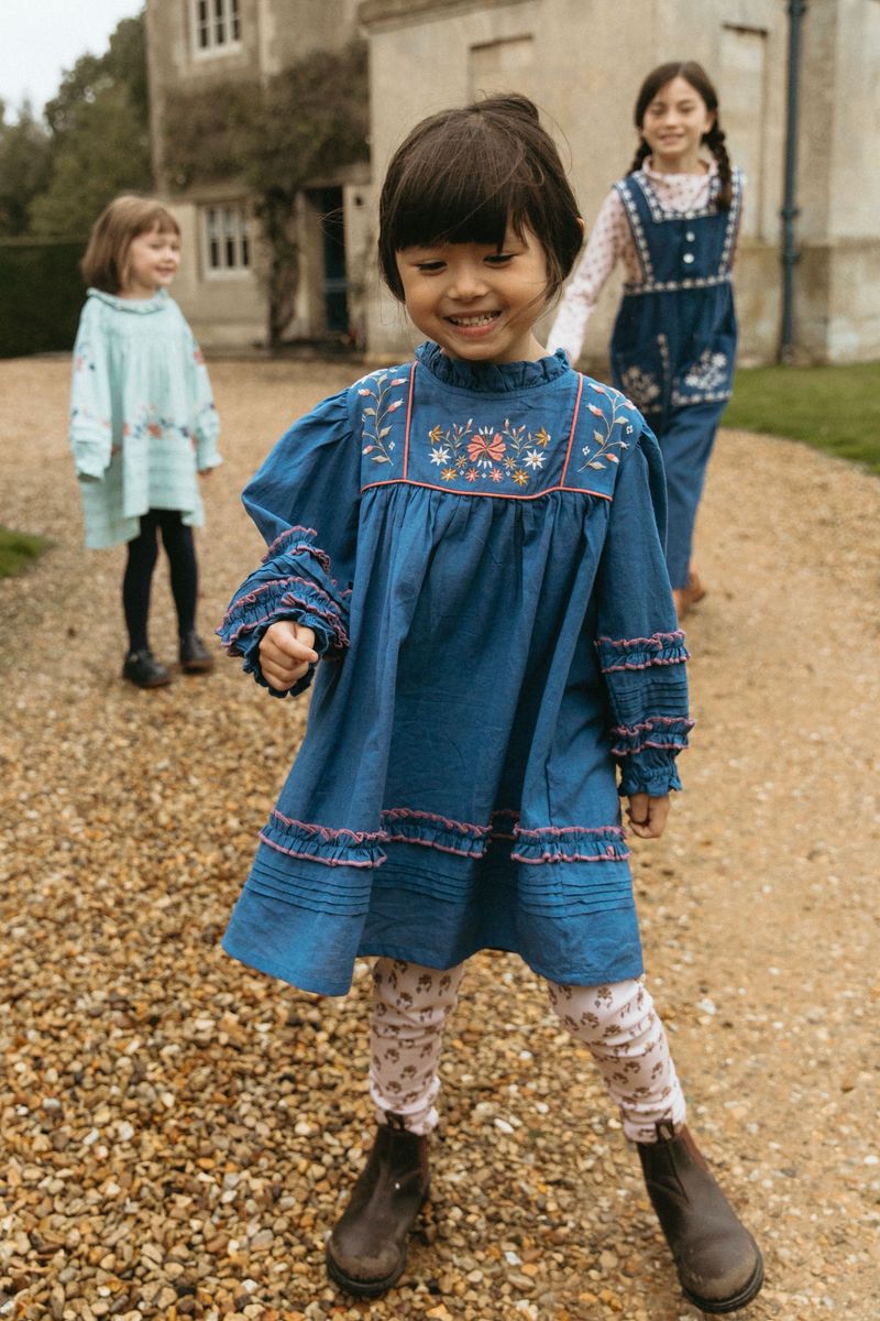 Amelia Dress in Bijou Blue