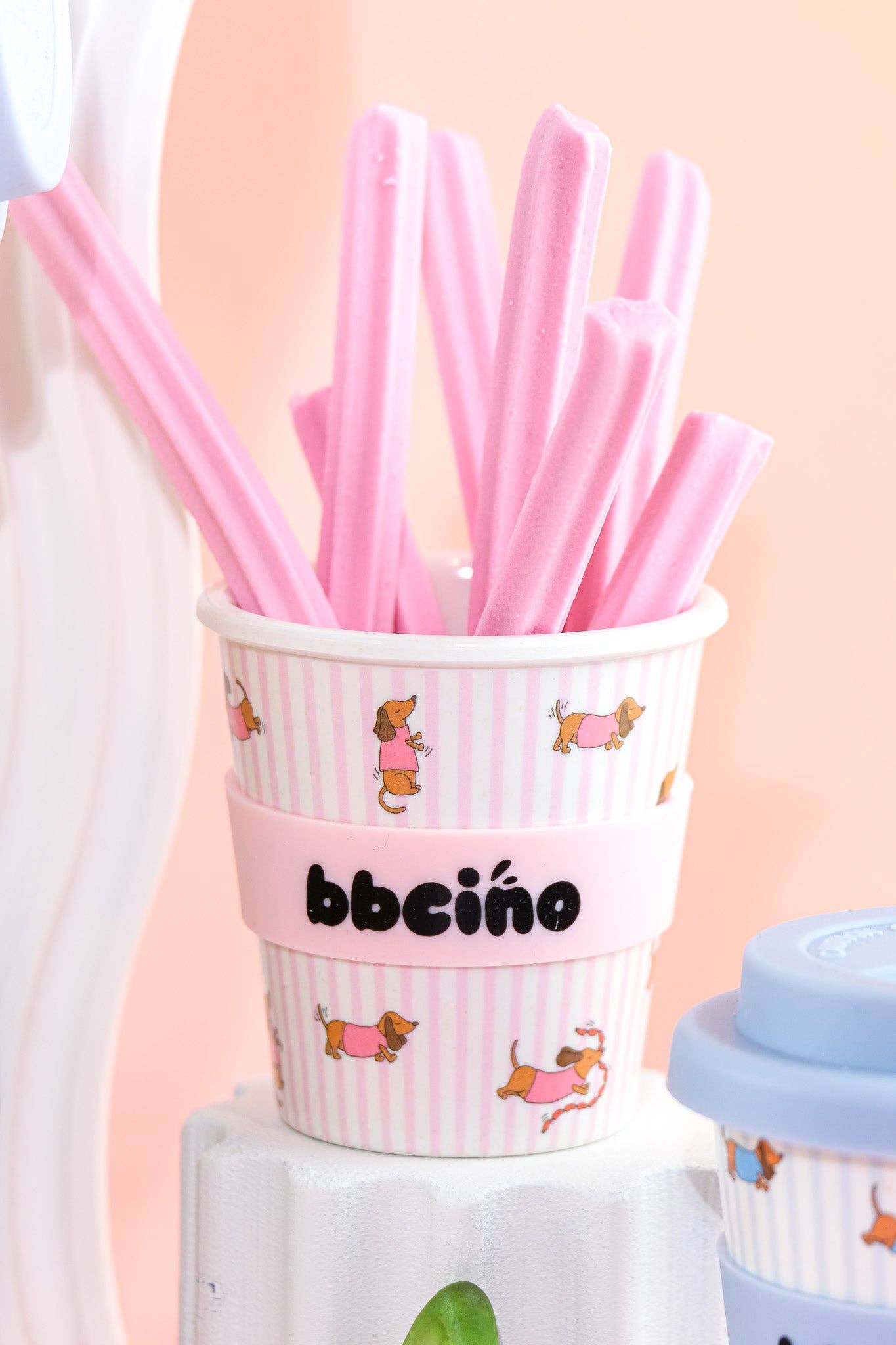 Dash in Pink Babycino Cup - 120ml (STRAW INCLUDED)