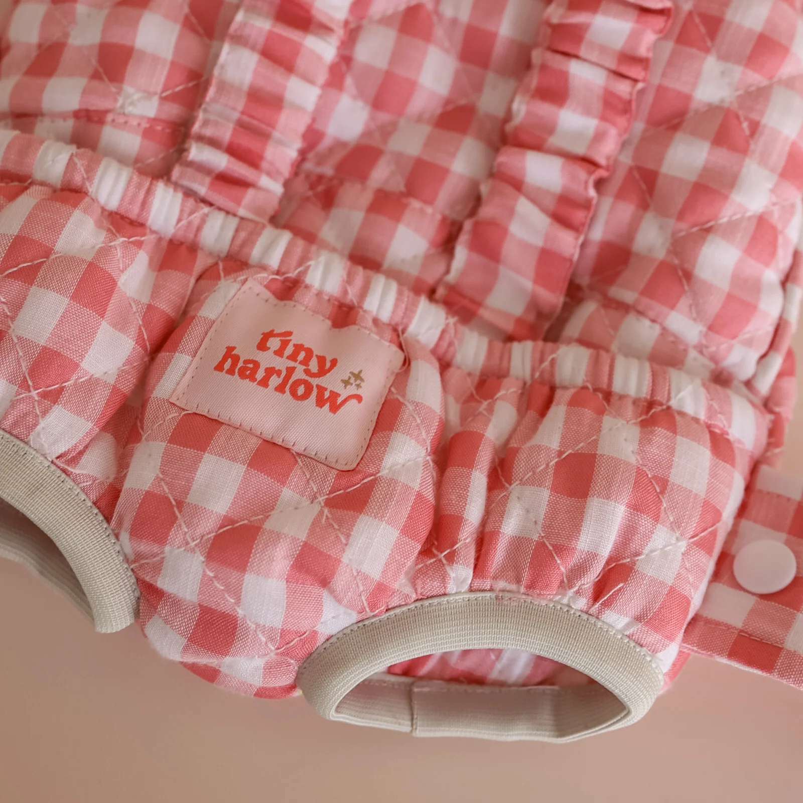 Doll Carrier - Pink gingham - Tiny Harlow