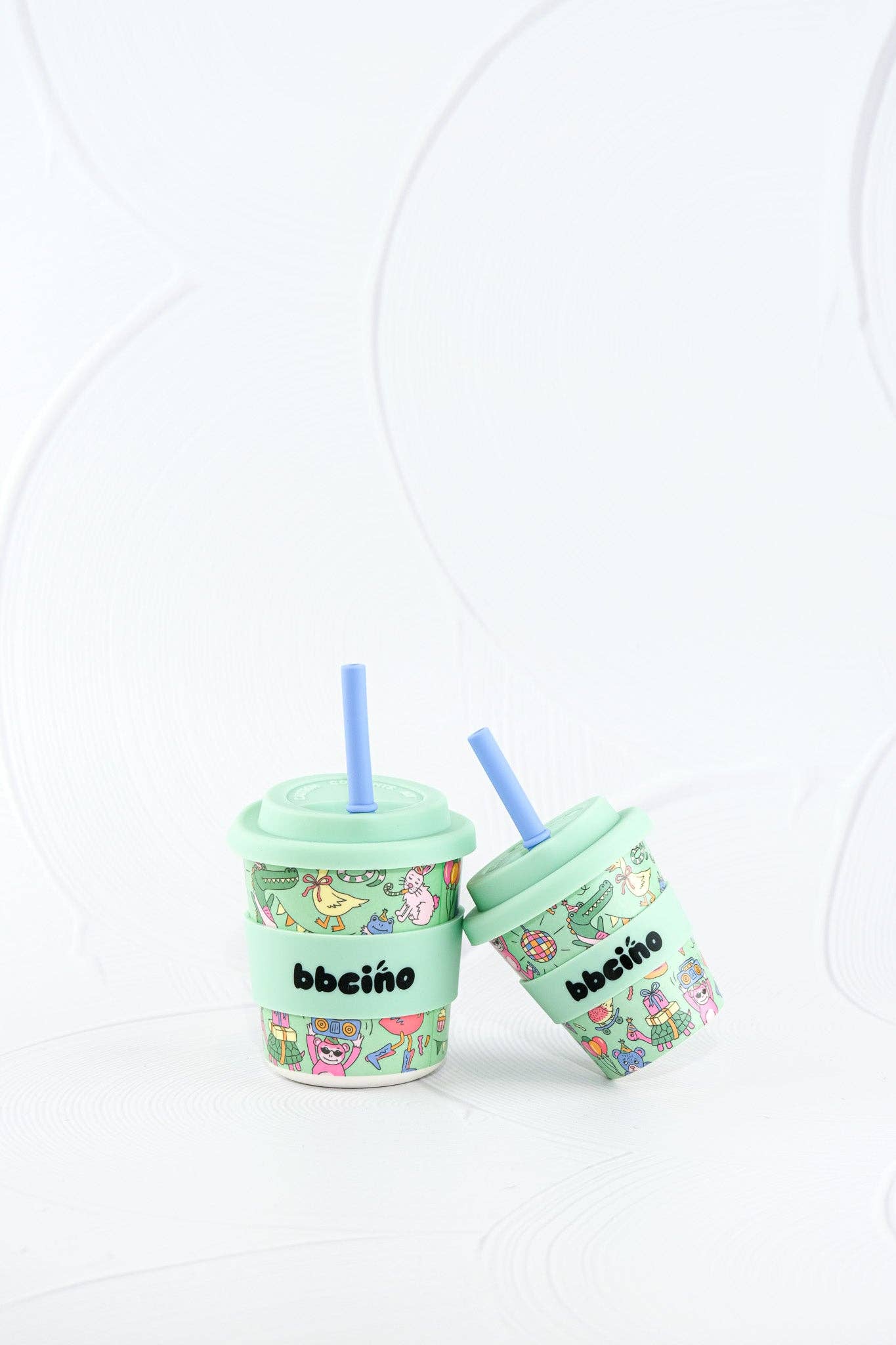 Party Animal in Green Kids Keep Cup - 240ml (STRAW INCLUDED)
