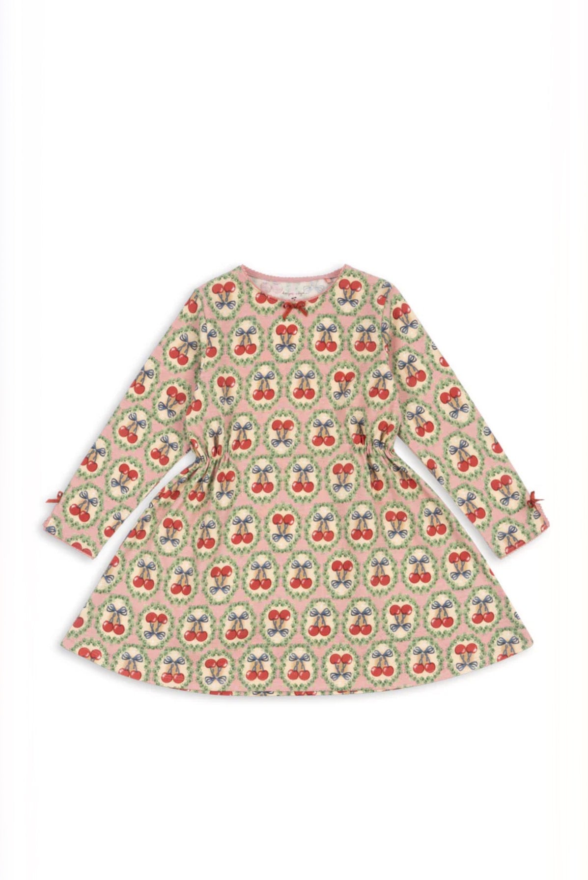 Drey LS Dress Gots - Cherry Bow