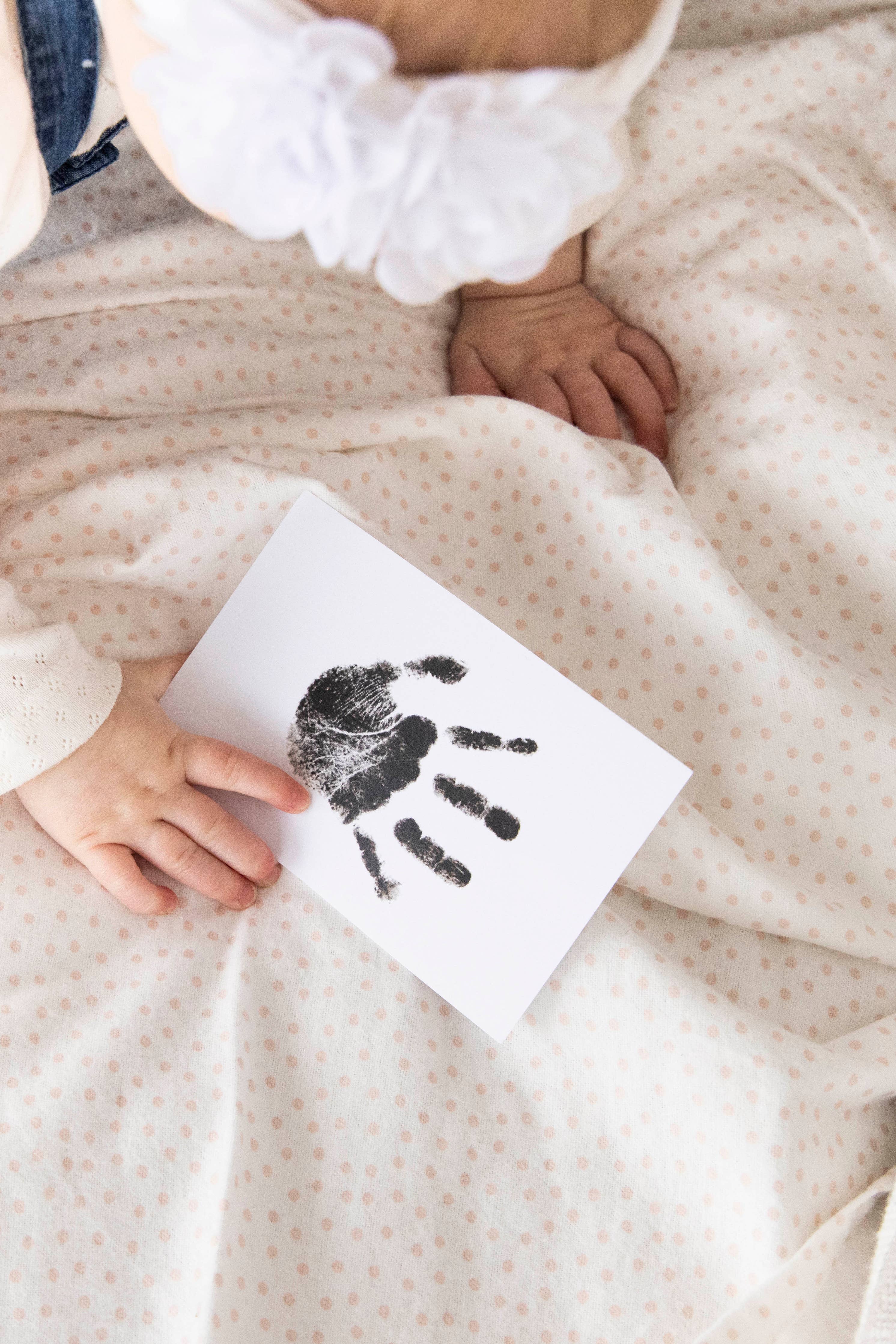 Baby Handprint or Footprint Clean-Touch Ink Pad Kit: Black