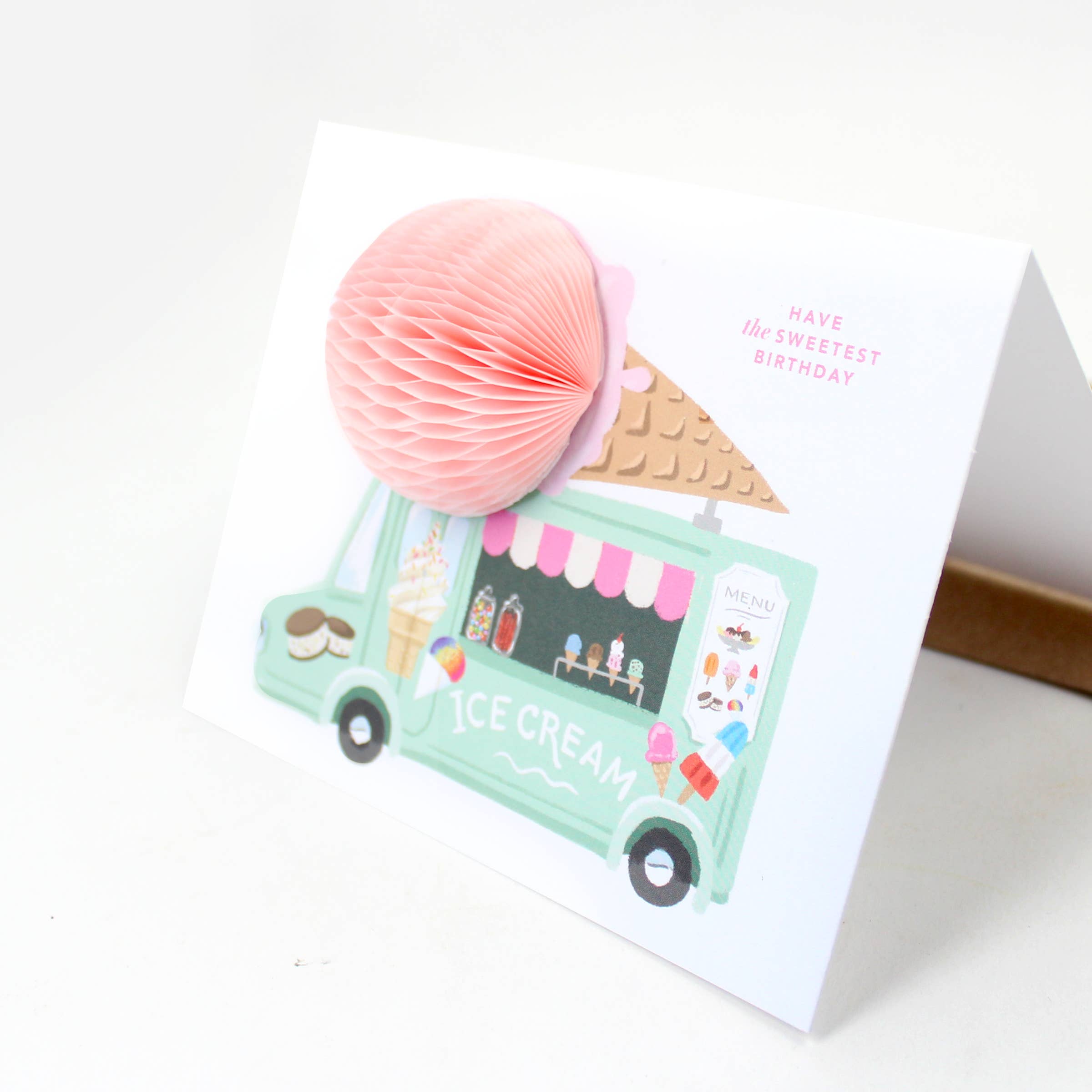 Pop-up Card - Ice Cream Truck Birthday