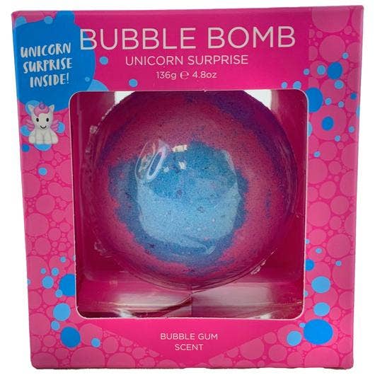 Unicorn Kids Bath Bombs Gift Set with Toys Inside
