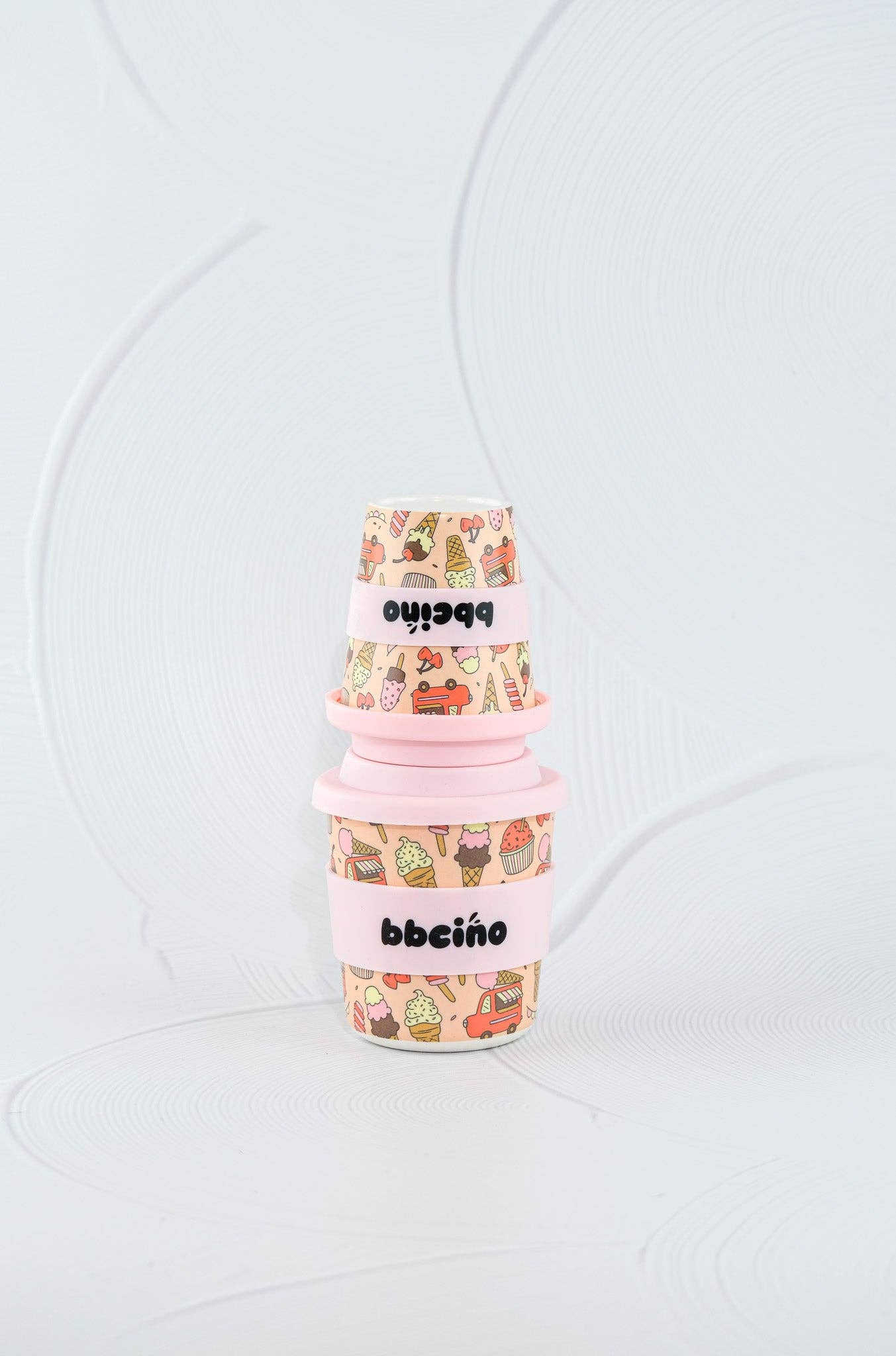 Scoops in Pink Kids Keep Cup - 240ml (STRAW INCLUDED)