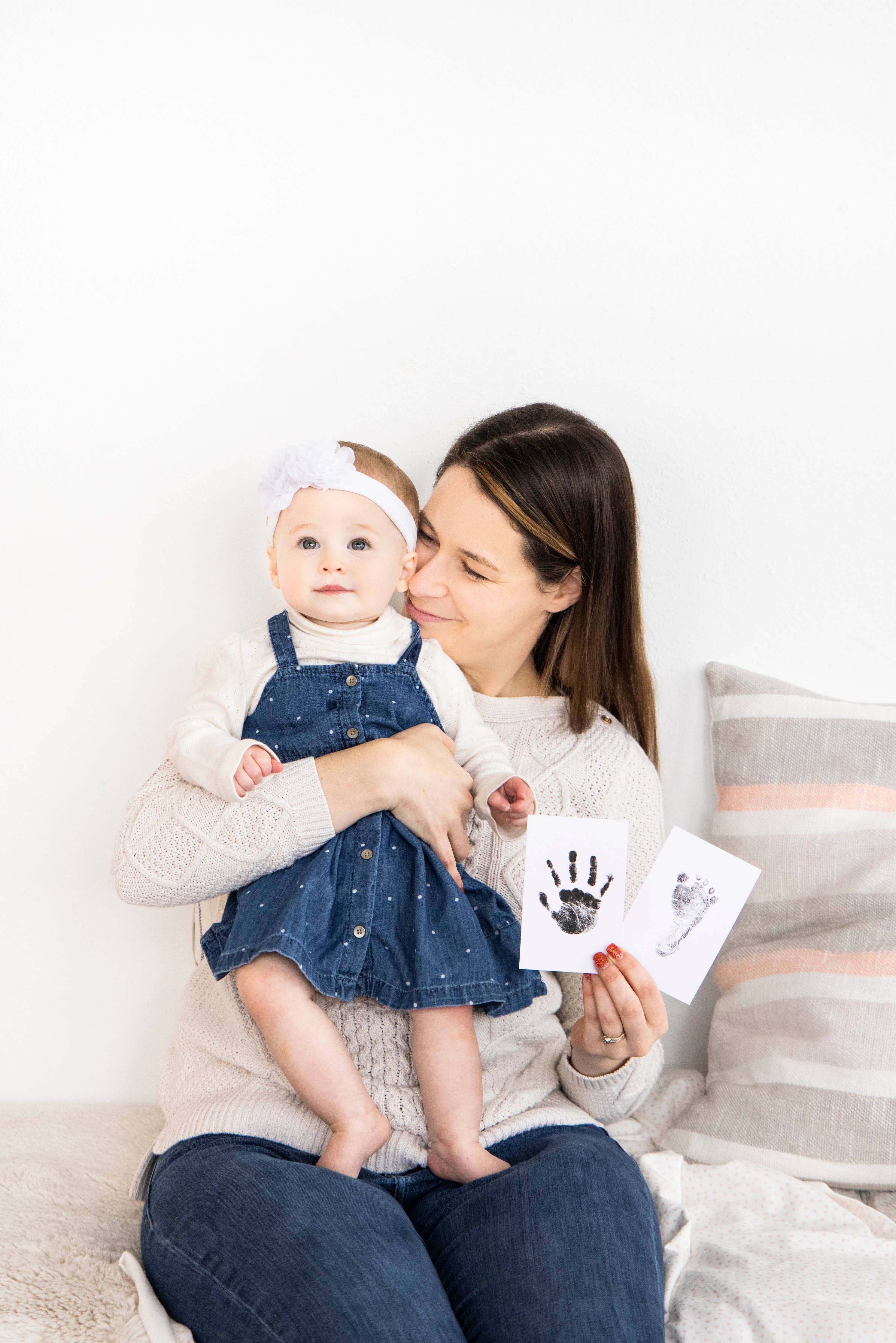 Baby Handprint or Footprint Clean-Touch Ink Pad Kit: Black