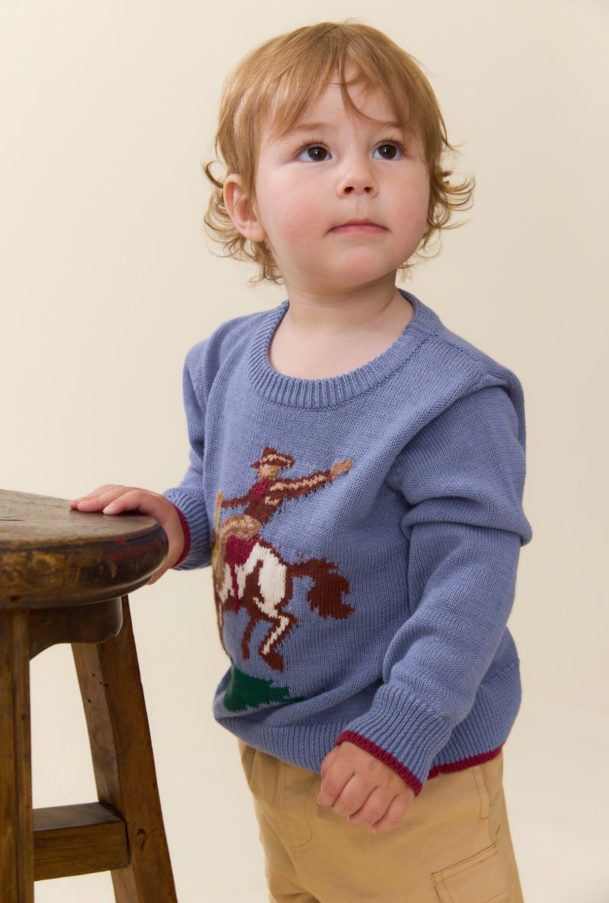 Boys Oliver Sweater - Bronco