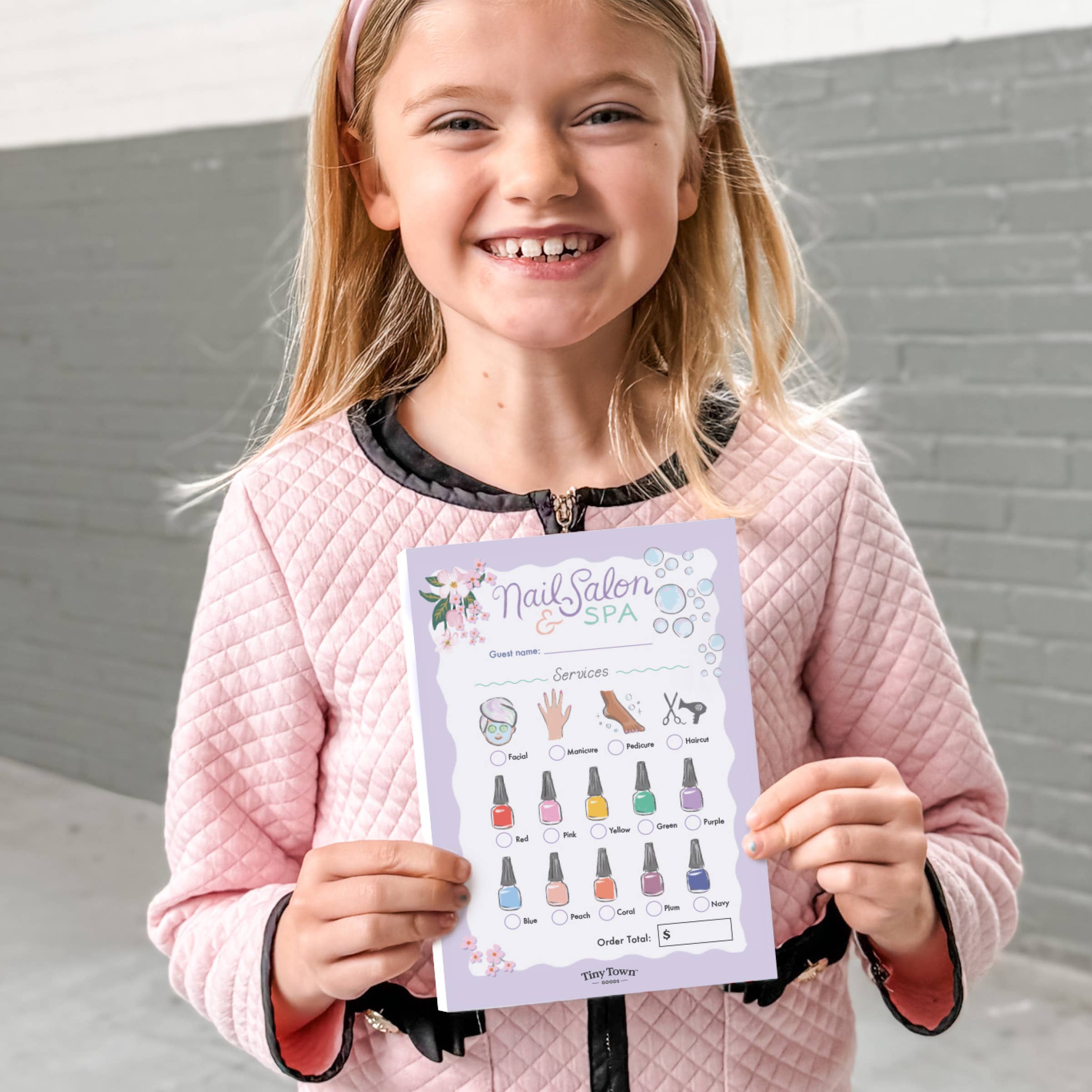 Tiny Town™ Play Notepad - Nail Salon & Spa