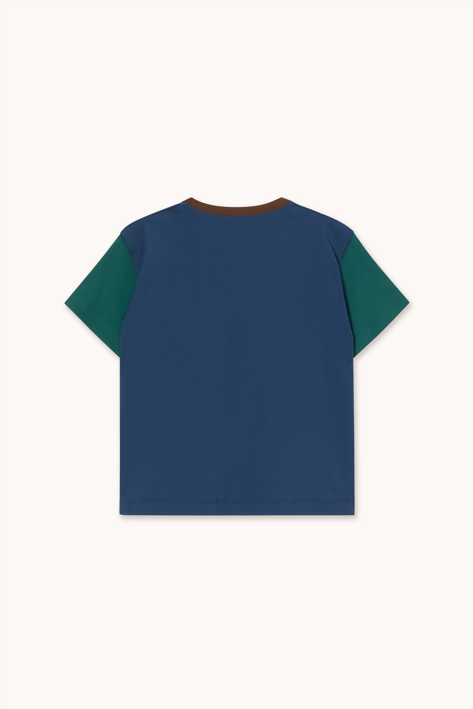Color Block Logo Tee light navy