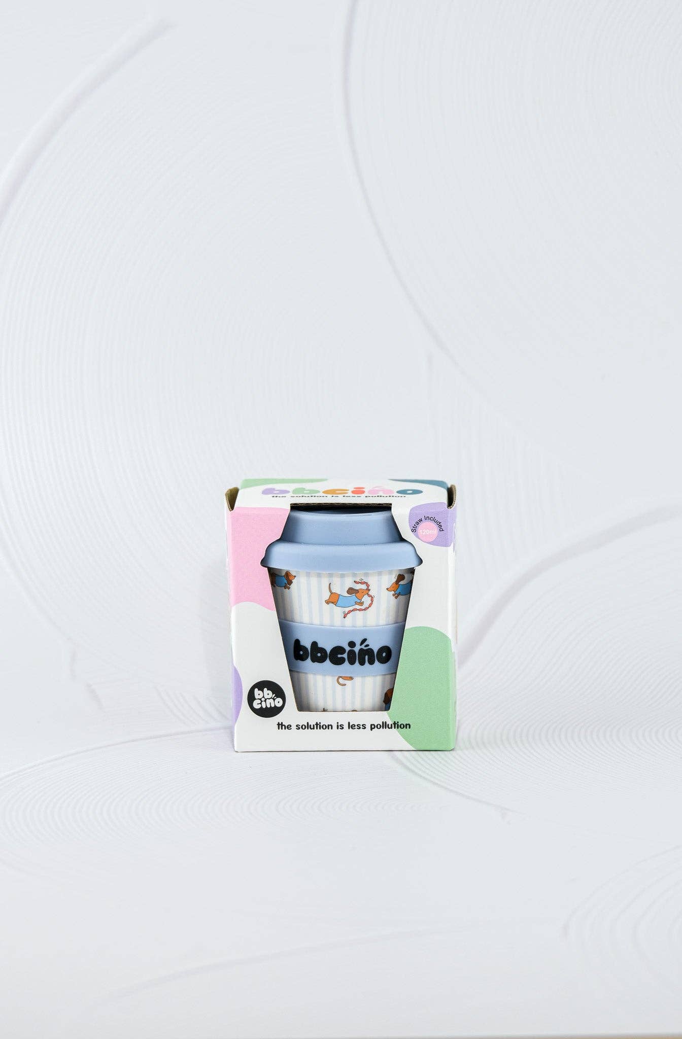 Dash in Blue Babycino Cup - 120ml (STRAW INCLUDED)
