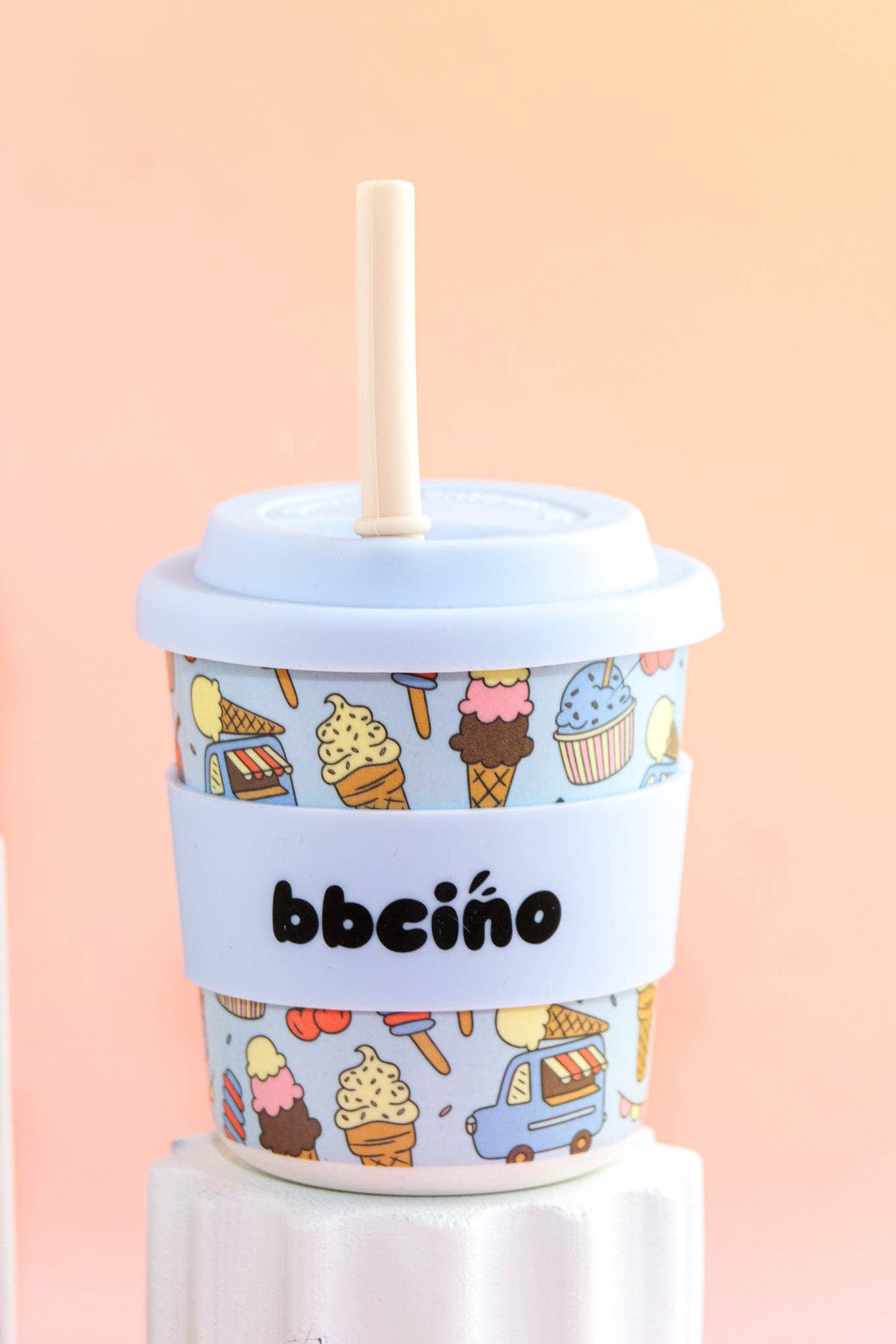 Scoops in Blue Kids Keep Cup - 240ml (STRAW INCLUDED)