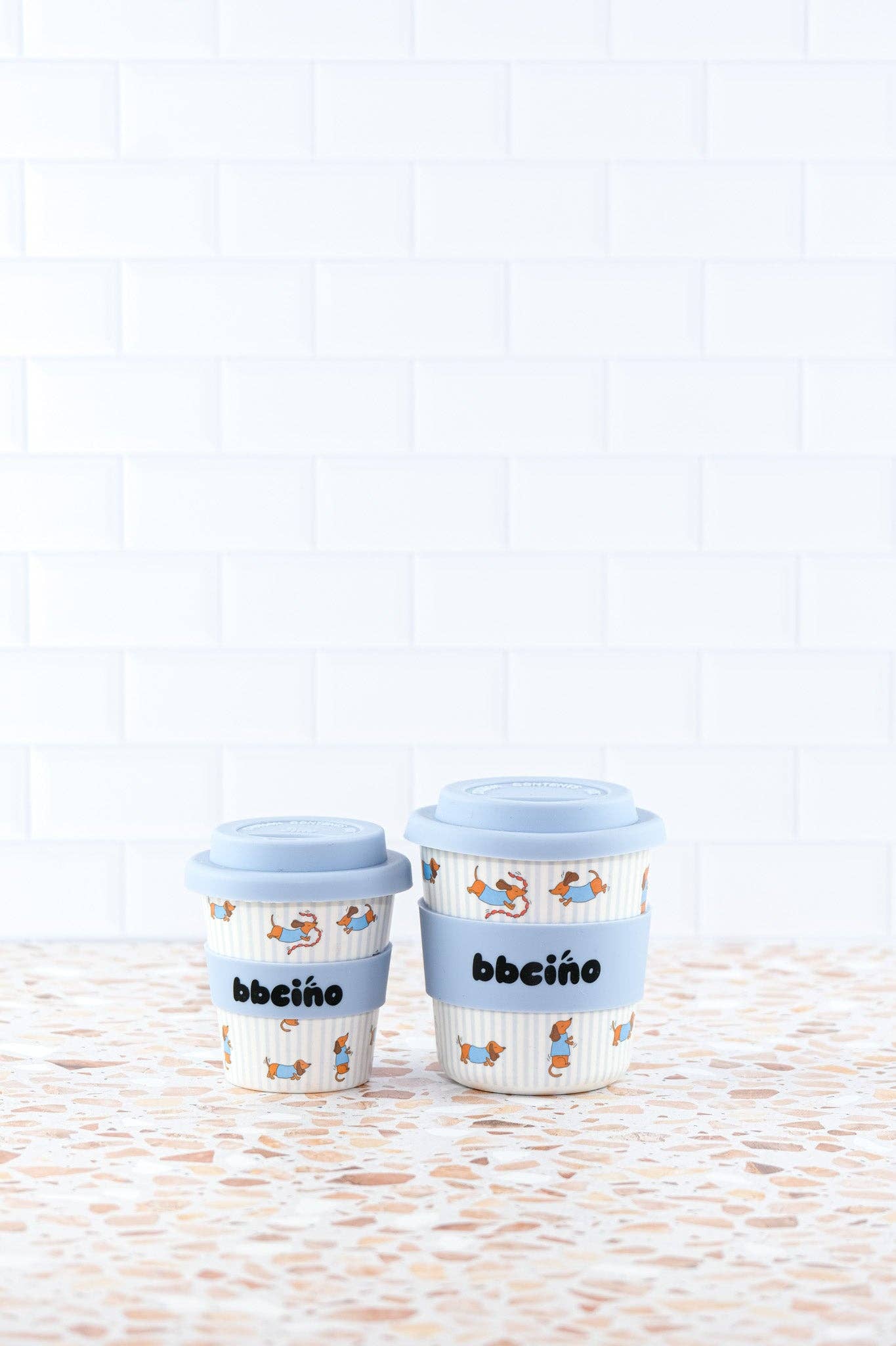 Dash in Blue Babycino Cup - 120ml (STRAW INCLUDED)