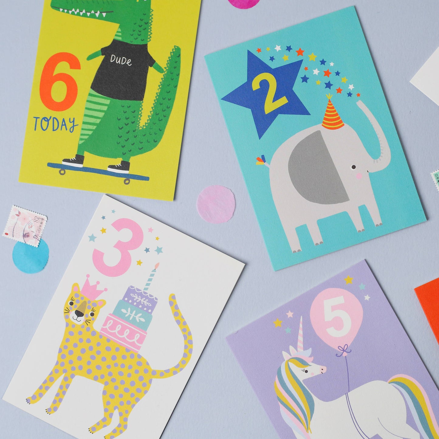 Age 5 Unicorn Kid's Birthday Card