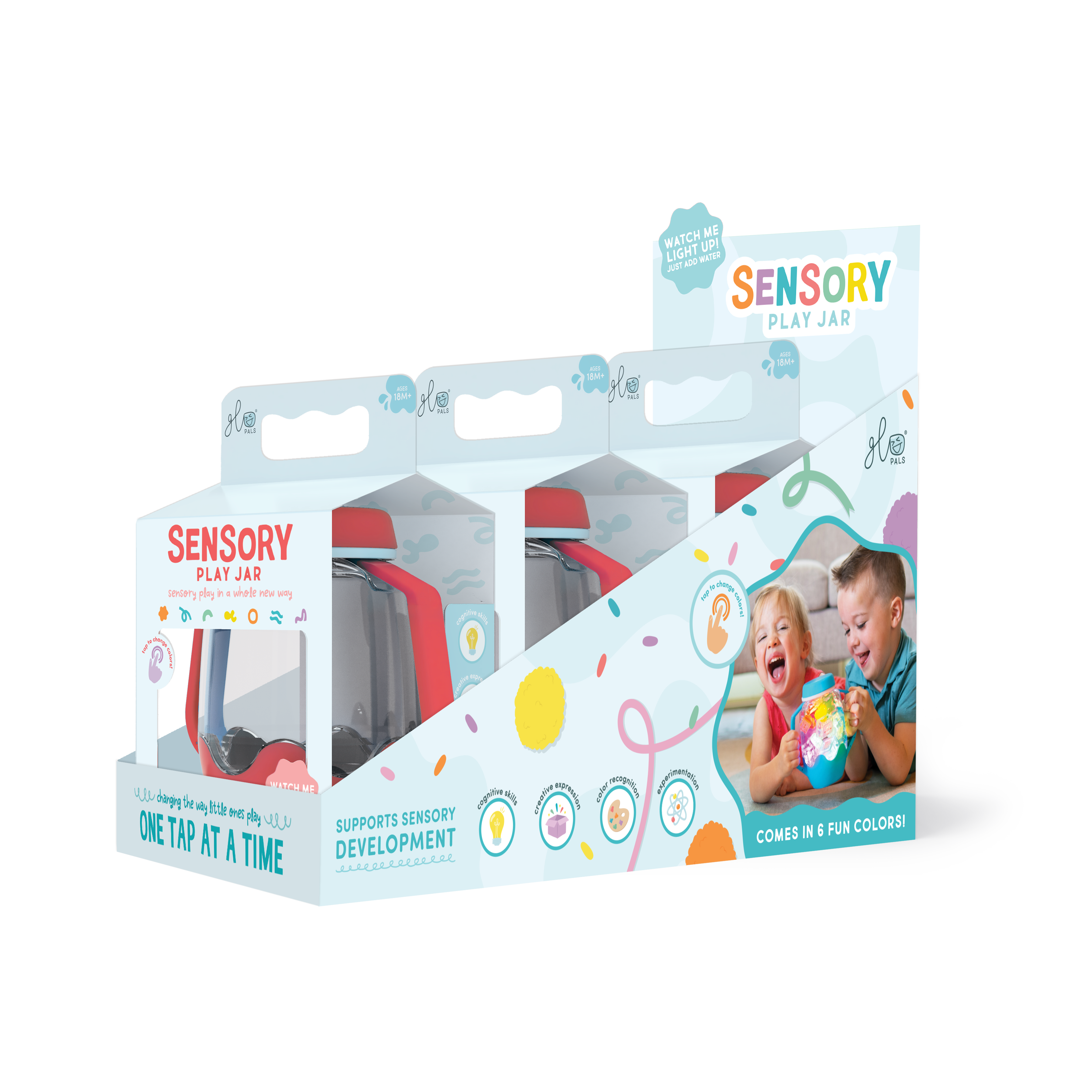 Coral Sensory Play Jar