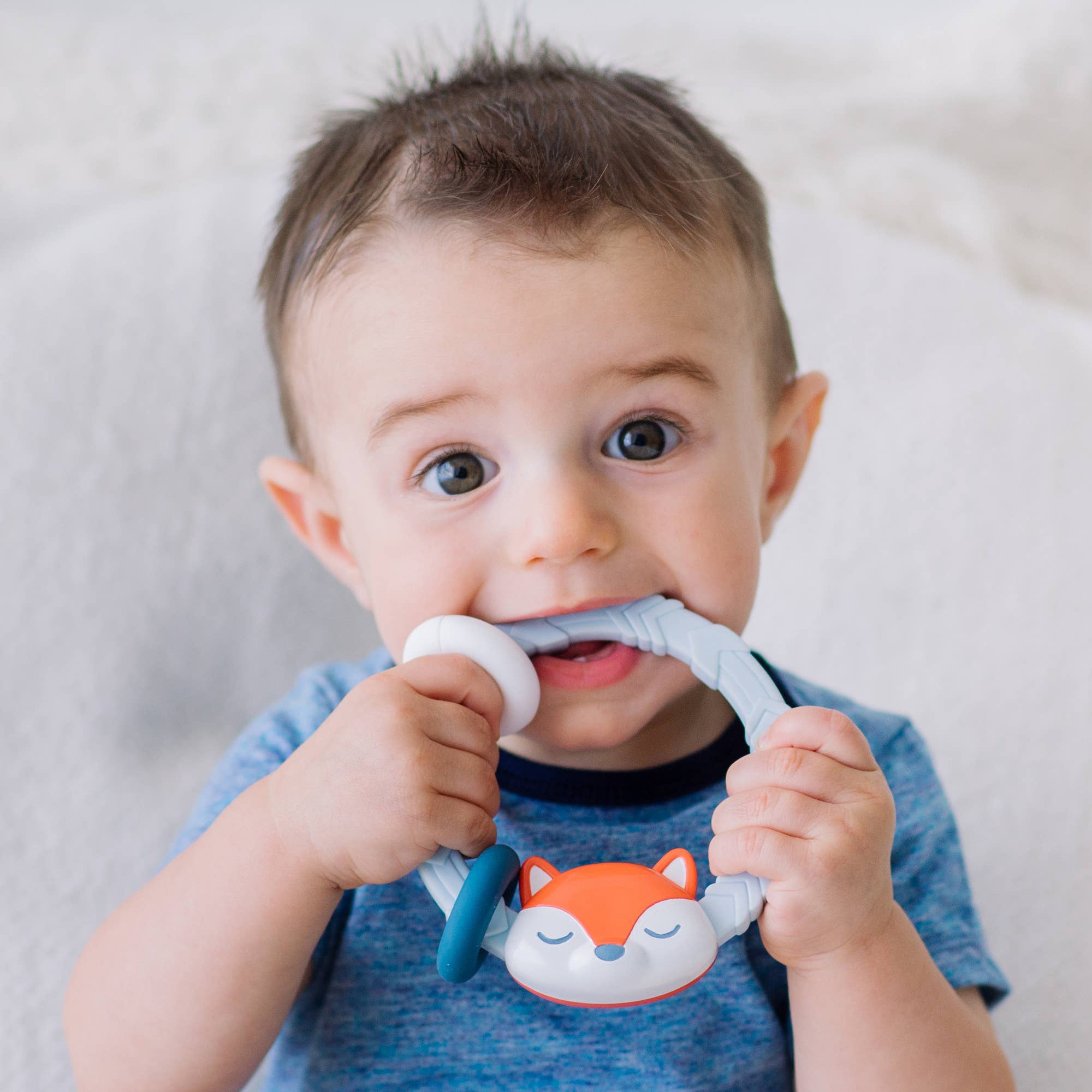 Silicone Teether Rattles: Highland Cow
