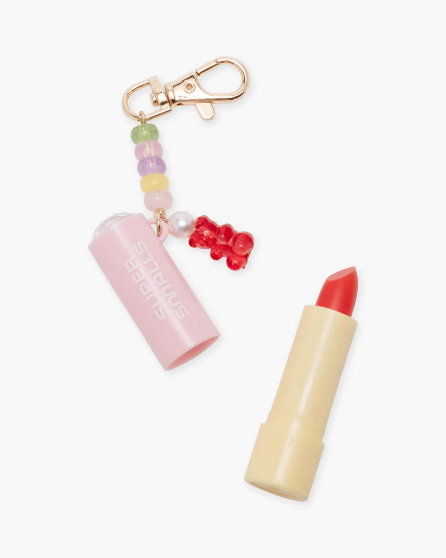 Cutie Candy Lip Balm Key Chain - Pink