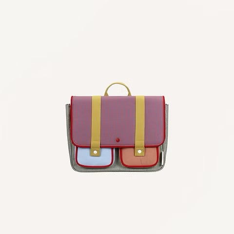 Schoolbag Lemon Tree - Gingham Midnight, Moon
