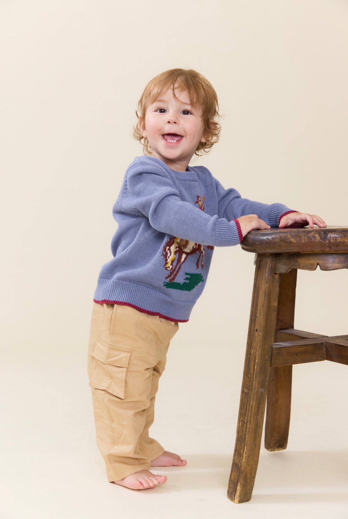 Boys Oliver Sweater - Bronco