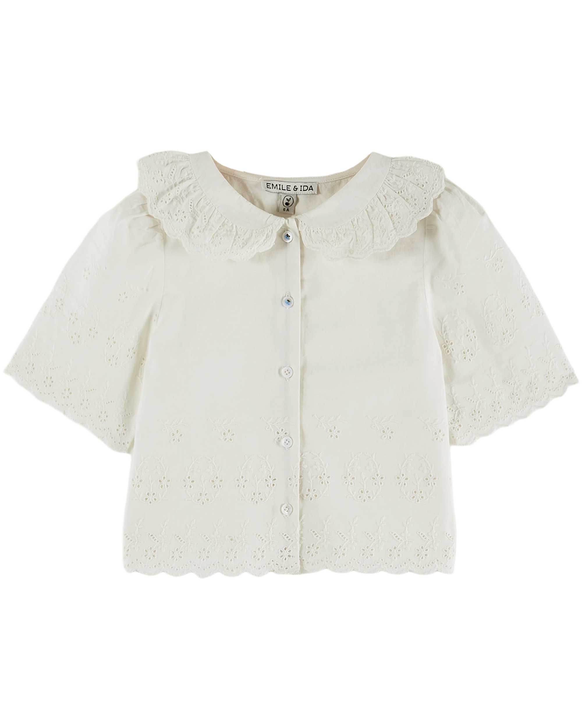 White English embroidery blouse