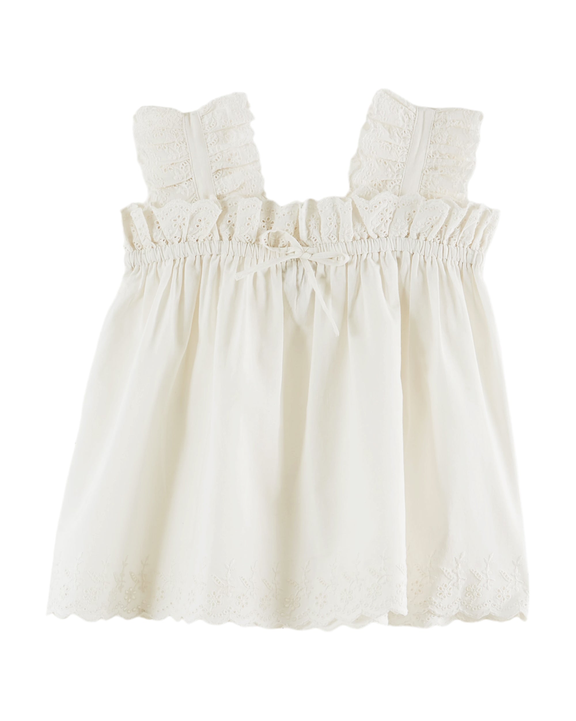 White English embroidery Top