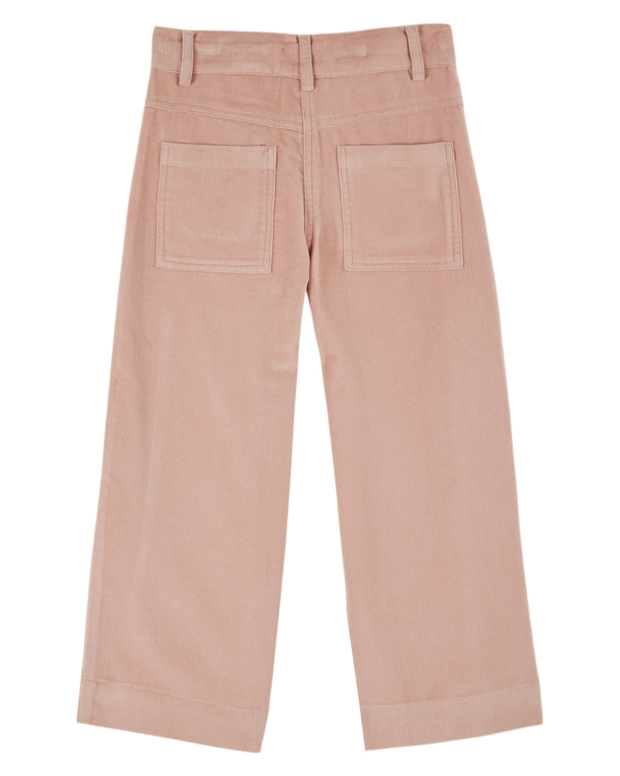 Pantalon Velours Brode - Peony