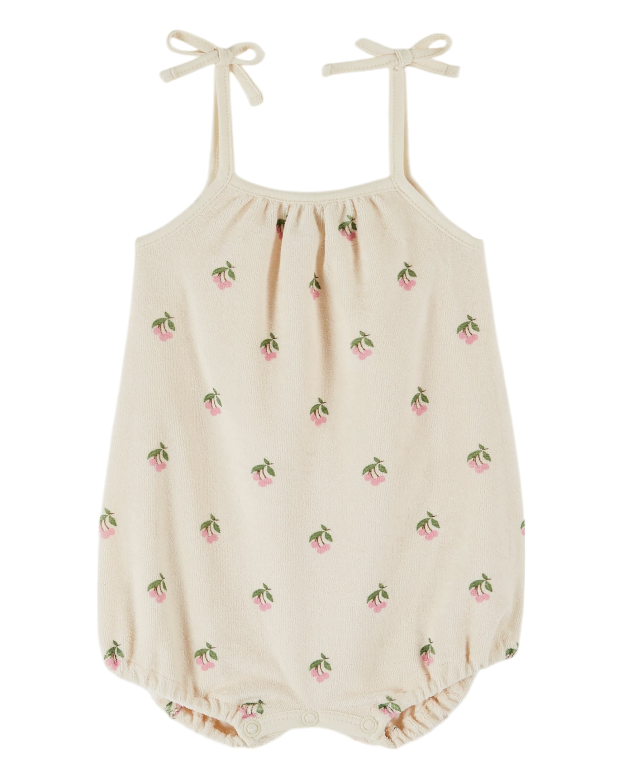 Printed Terry Jumpsuit - Cerisette Creme