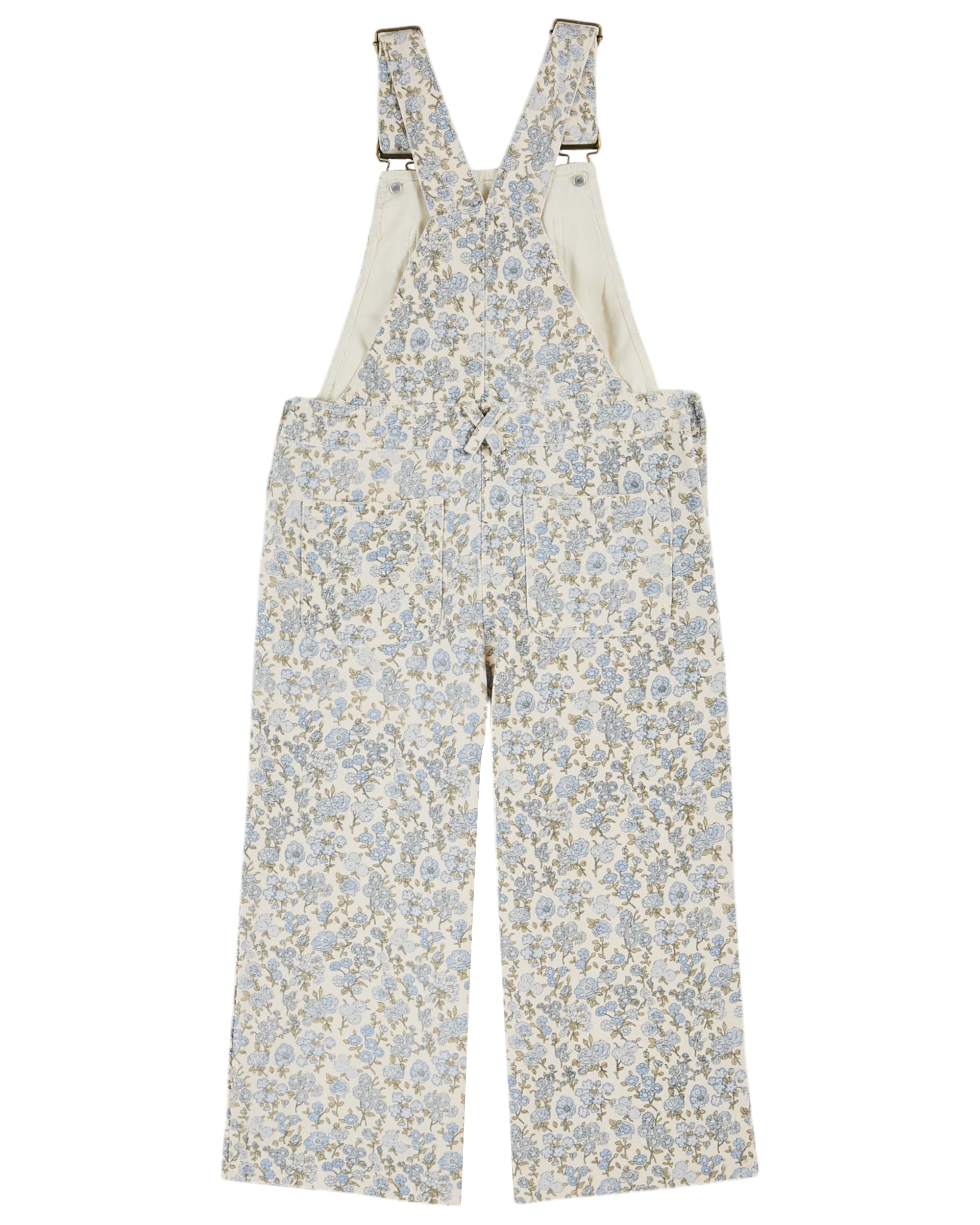 Cotton Canvas Overalls - Champetre Bleu