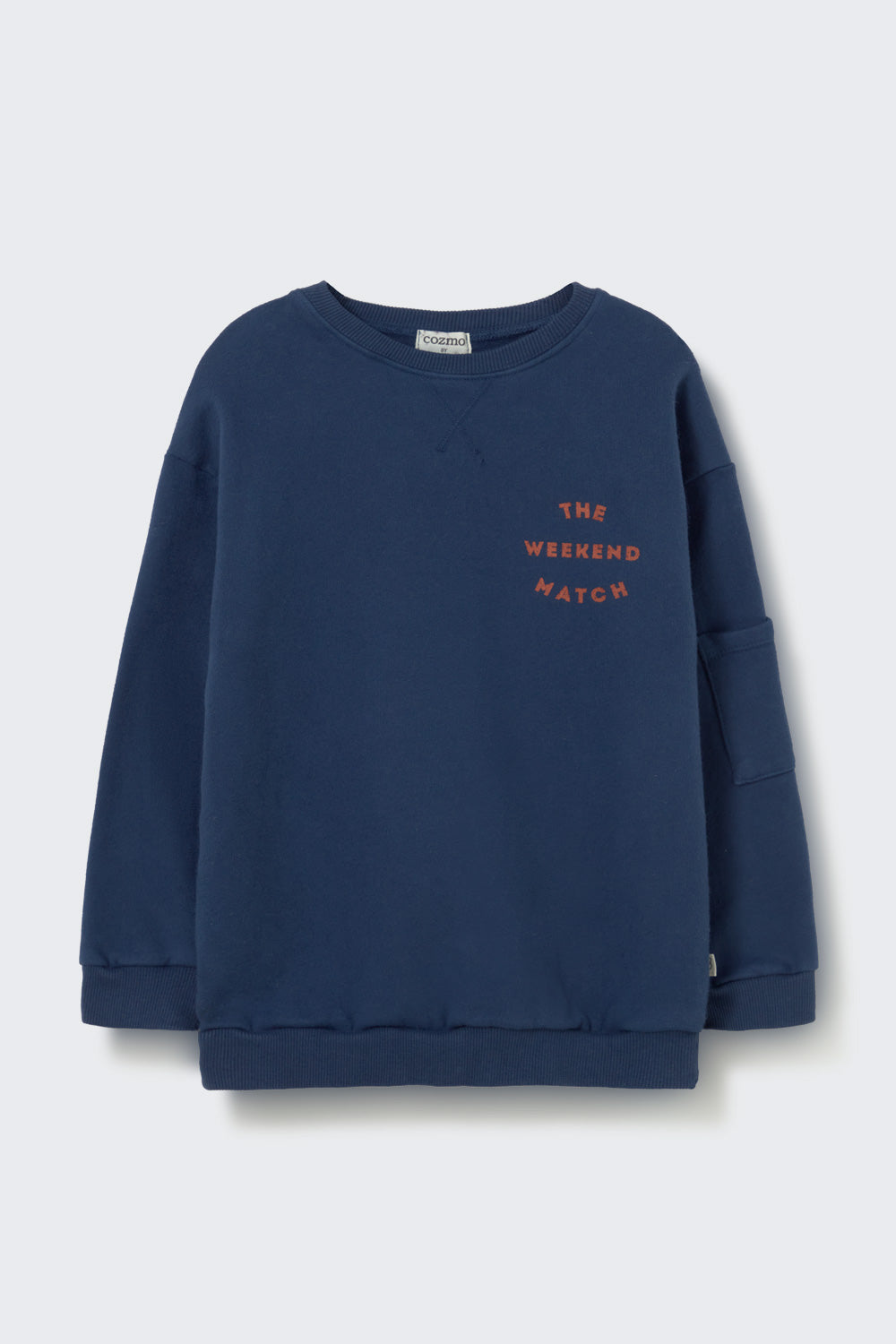 Adam Washed Brushed Fleece Sweatshirt - Navy