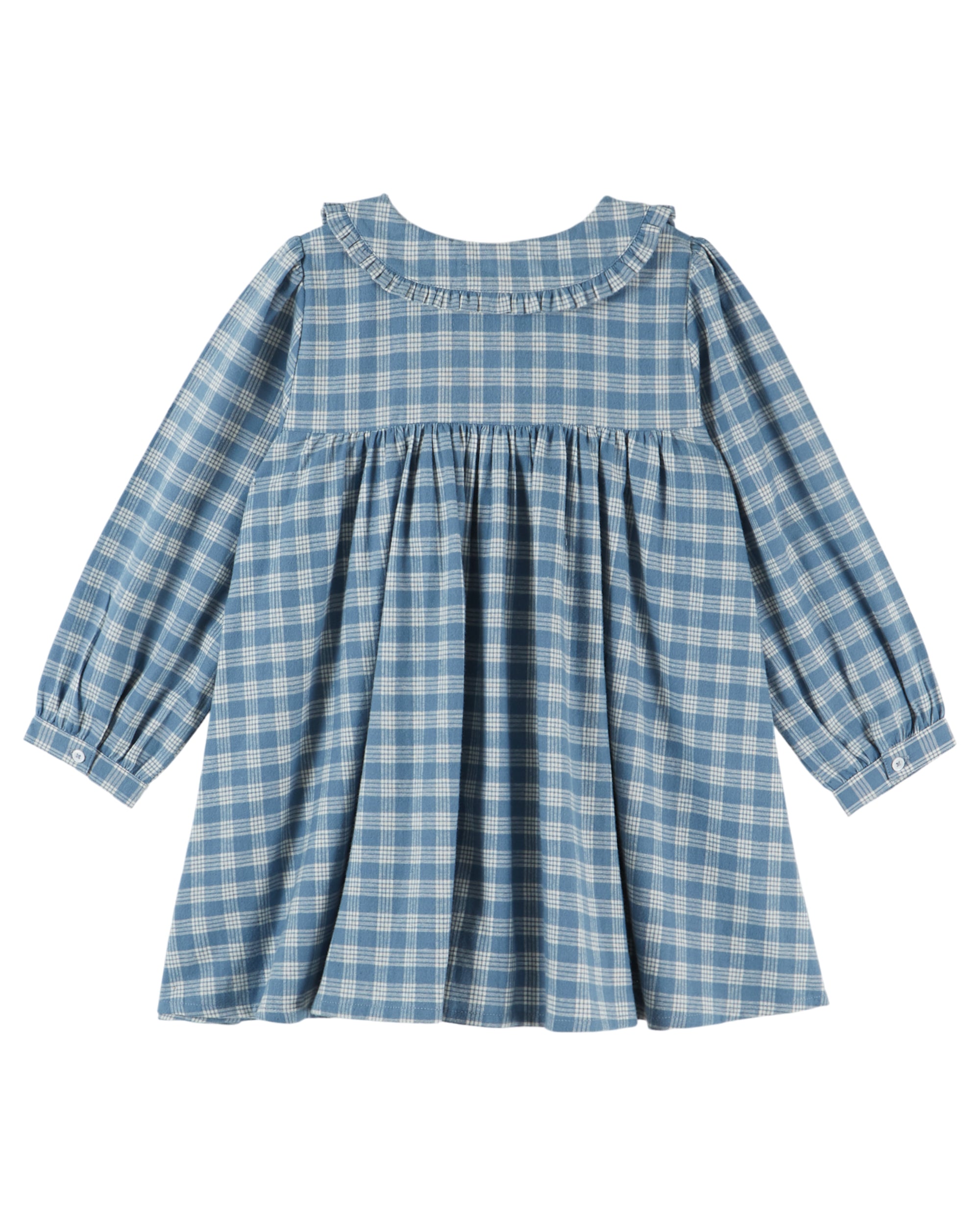 Loose dress Blue and white checks