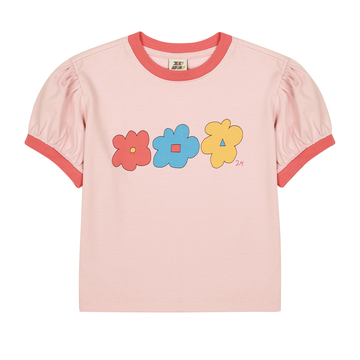 Flower Puff T-Shirt - Pink