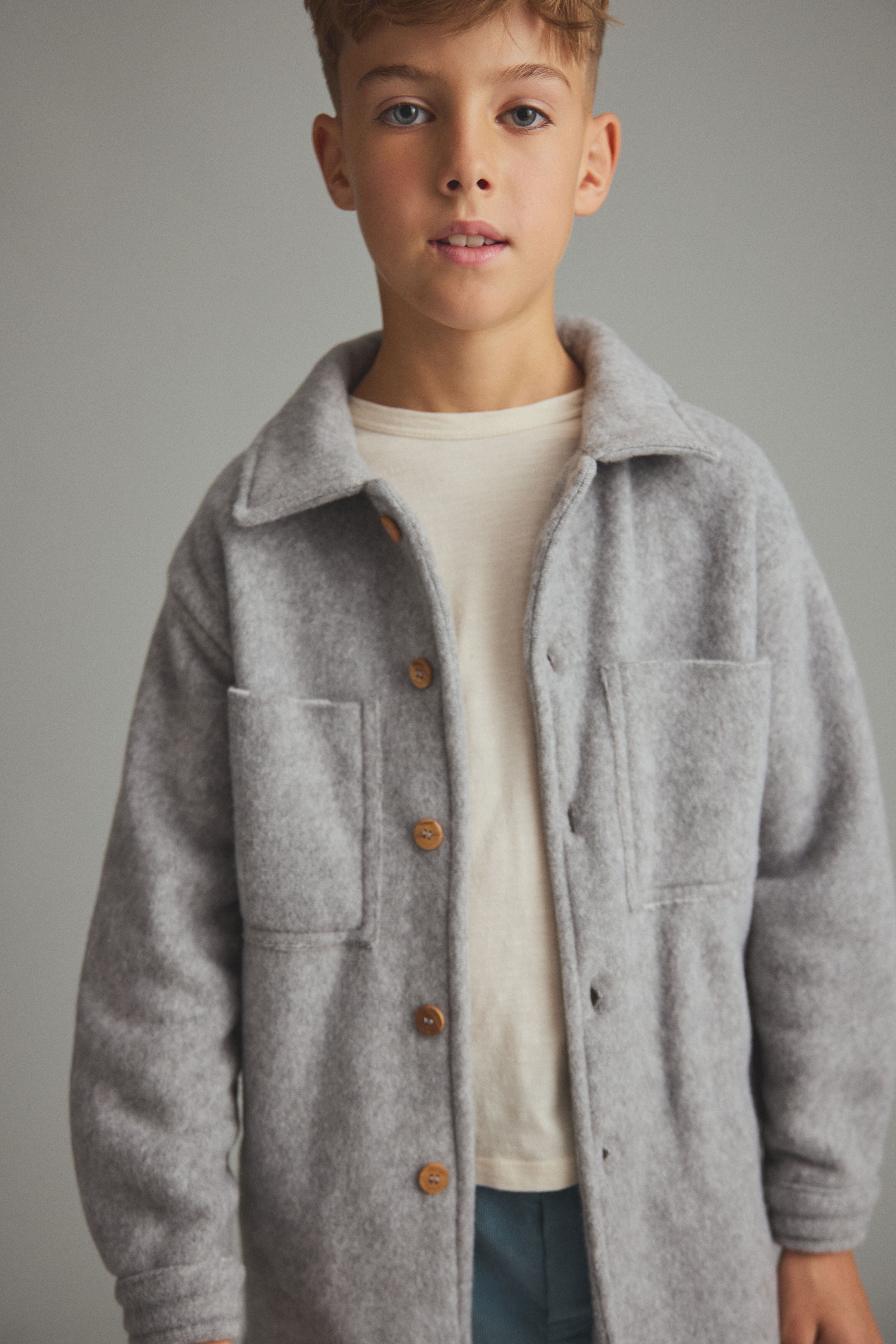 Alghero Soft Bamboo Overshirt - Grey