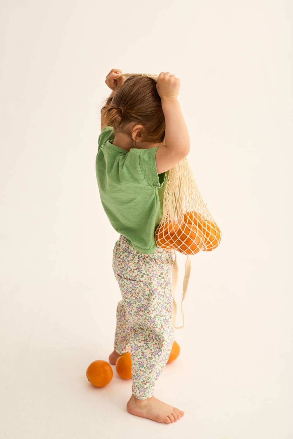 Atena Floral Twill Cotton Baby Pants - Multi