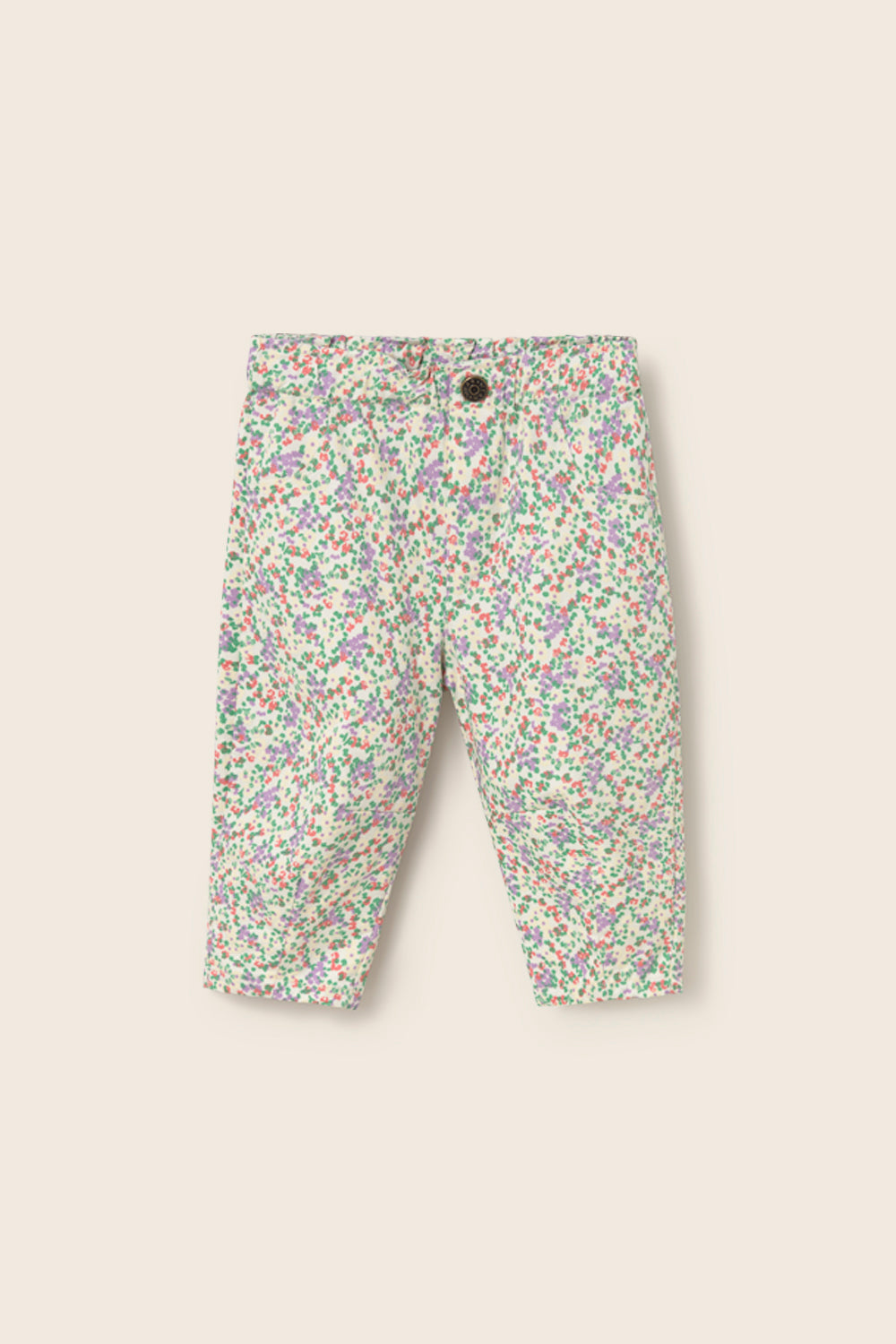 Atena Floral Twill Cotton Baby Pants - Multi