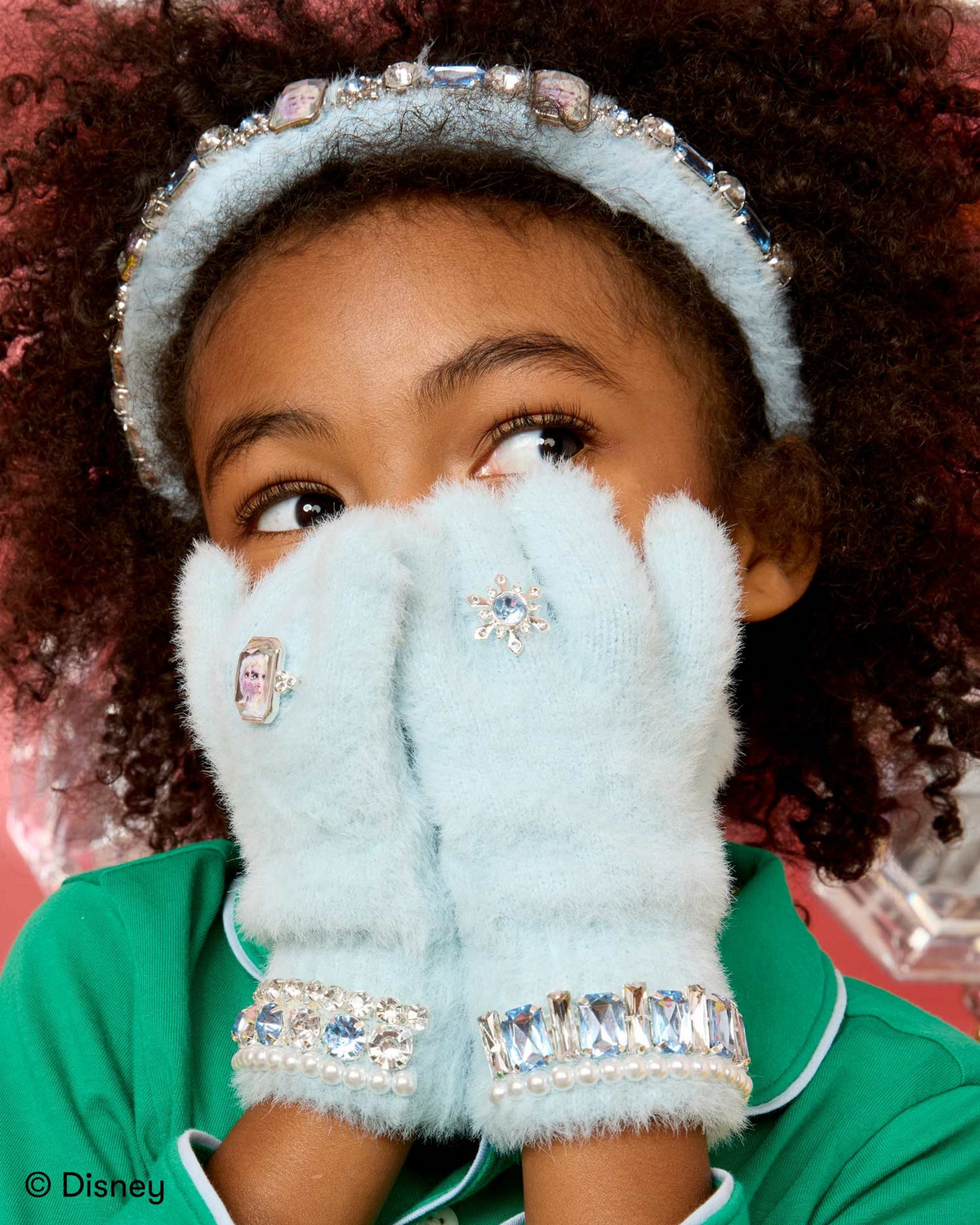 Disney Frozen Elsa Jeweled Gloves