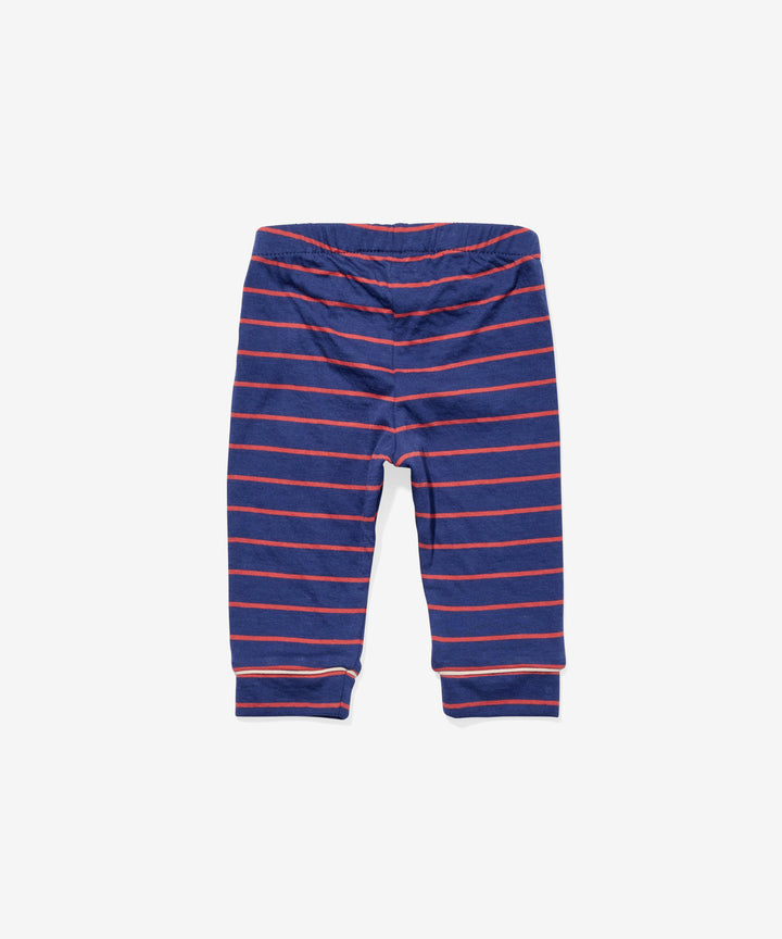 Andy Baby Legging - Navy Fine Stripe