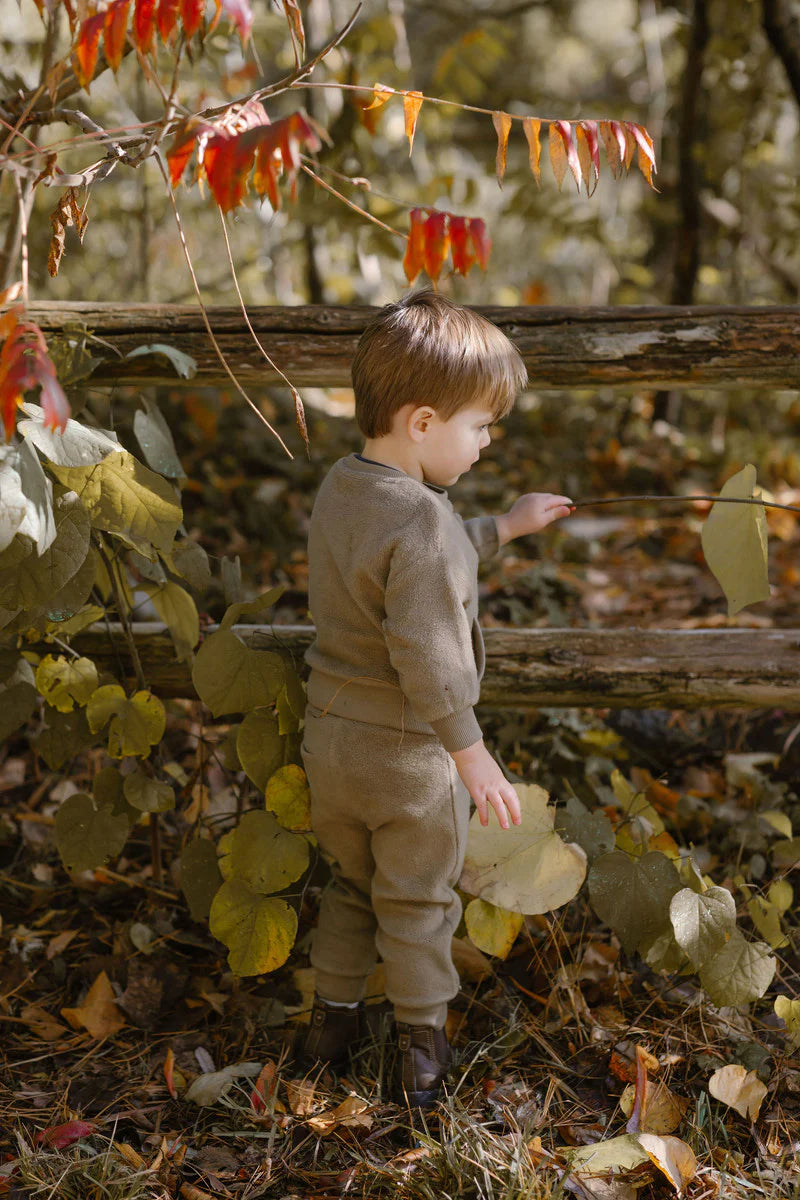 Teddy Fleece Jogger - Moss