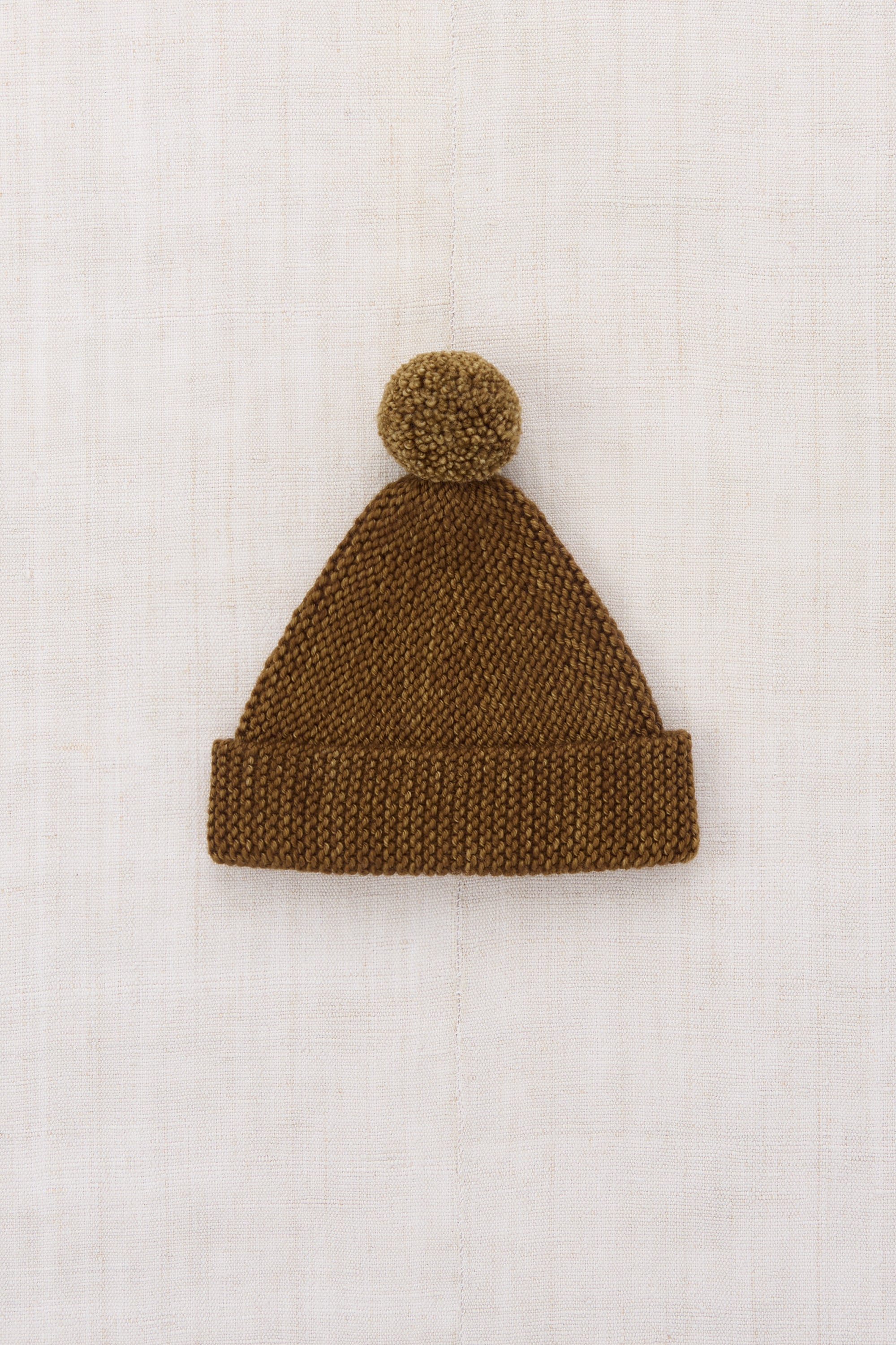 Baby Garter Hat - Nutmeg
