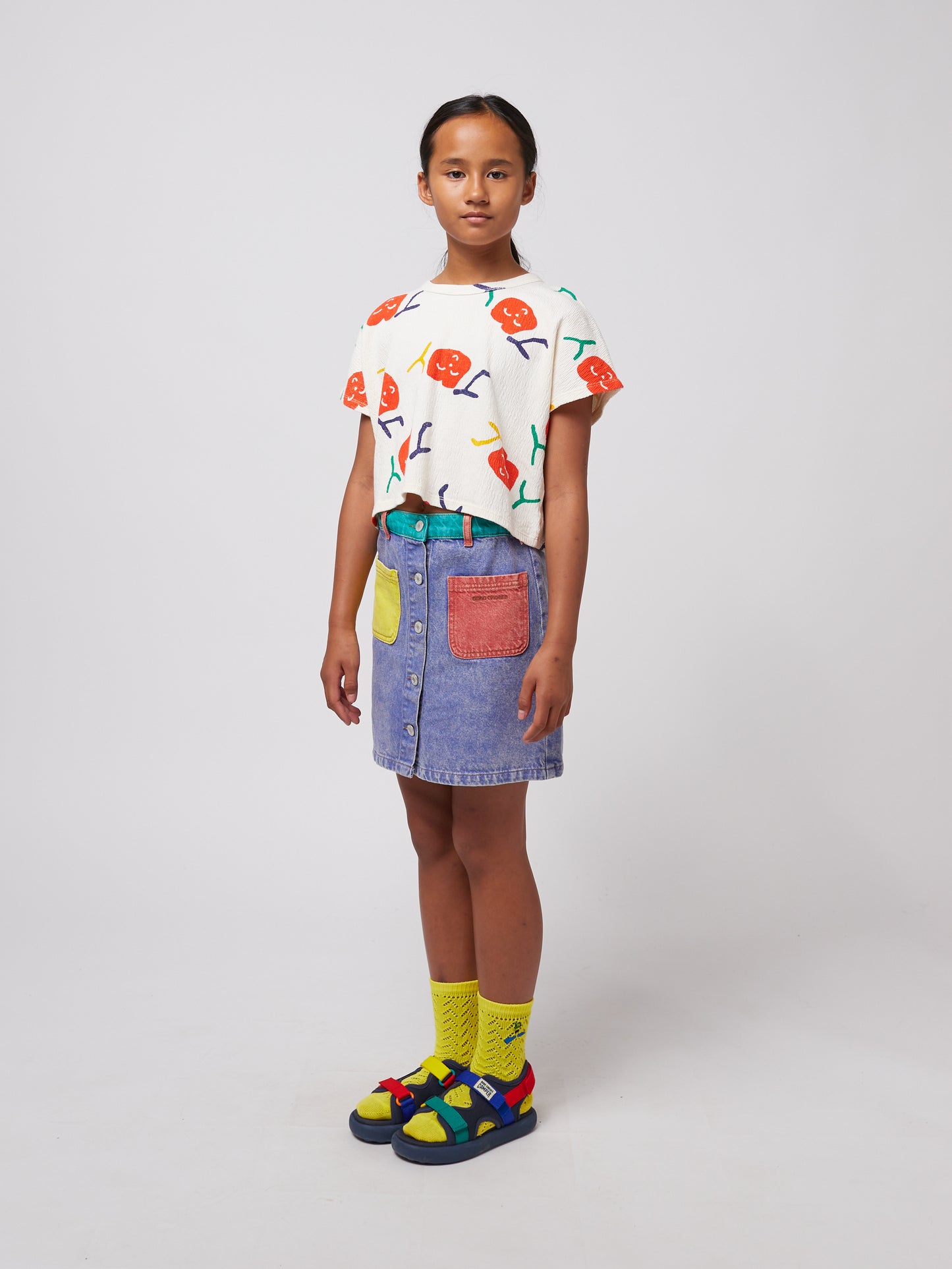 Smiling All Over Cropped T-Shirt