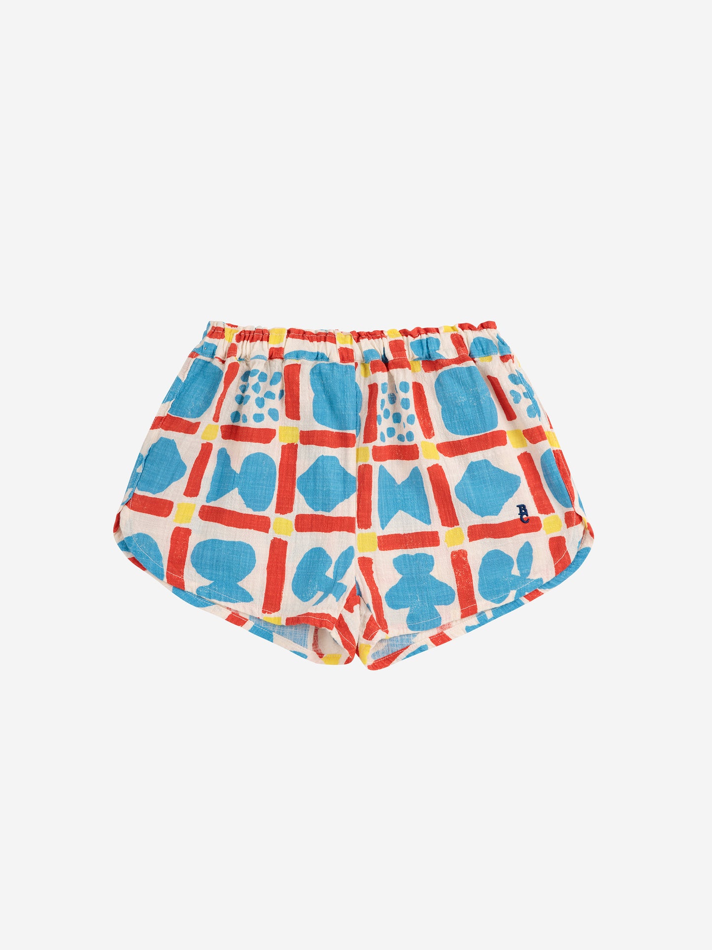 Geometric Game All Over Woven Girl Shorts
