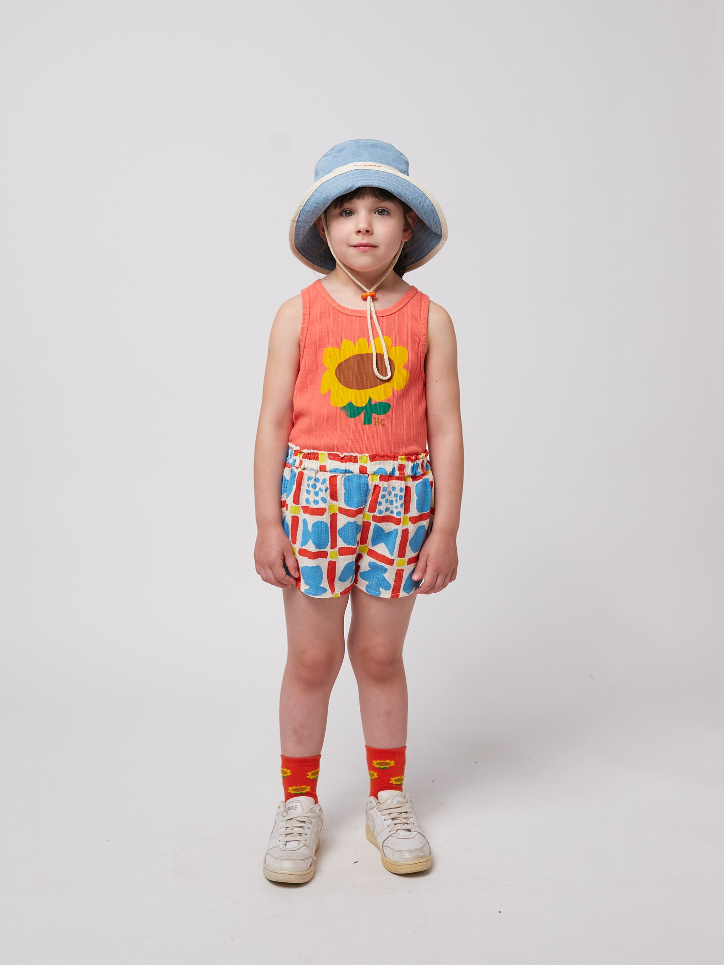 Geometric Game All Over Woven Girl Shorts