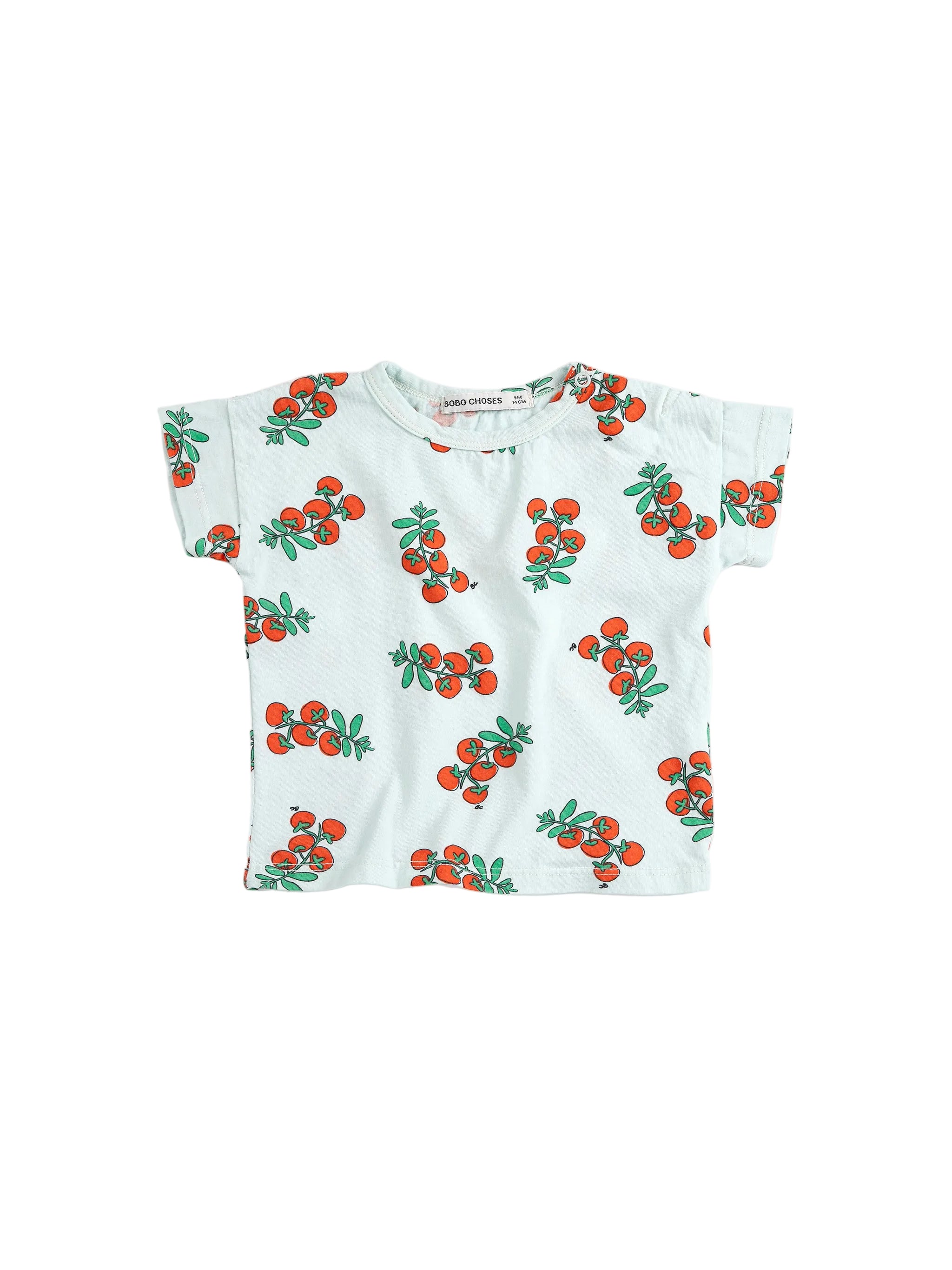 Juicy Tomatoes All Over T-Shirt - Light Blue