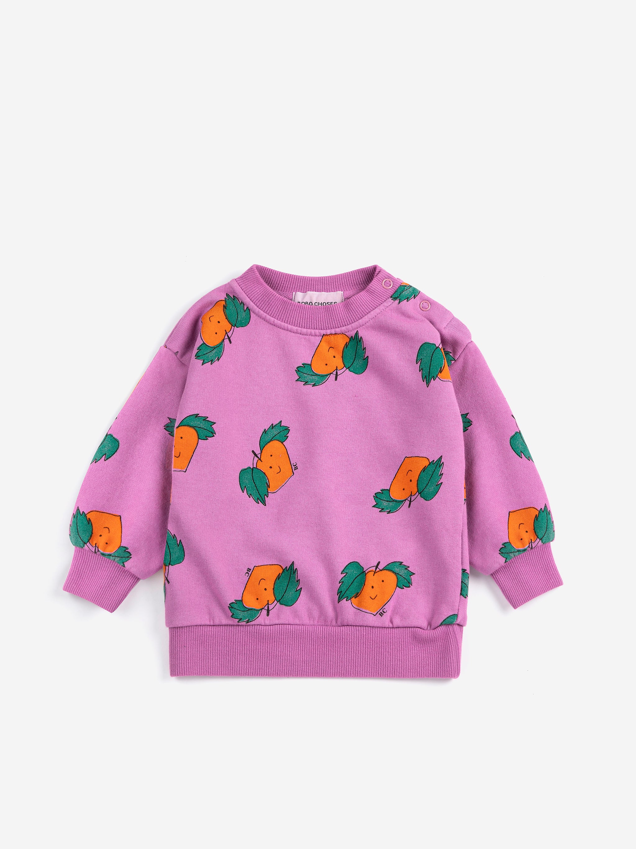 Tangerine All Over Sweatshirt - Fuchsia